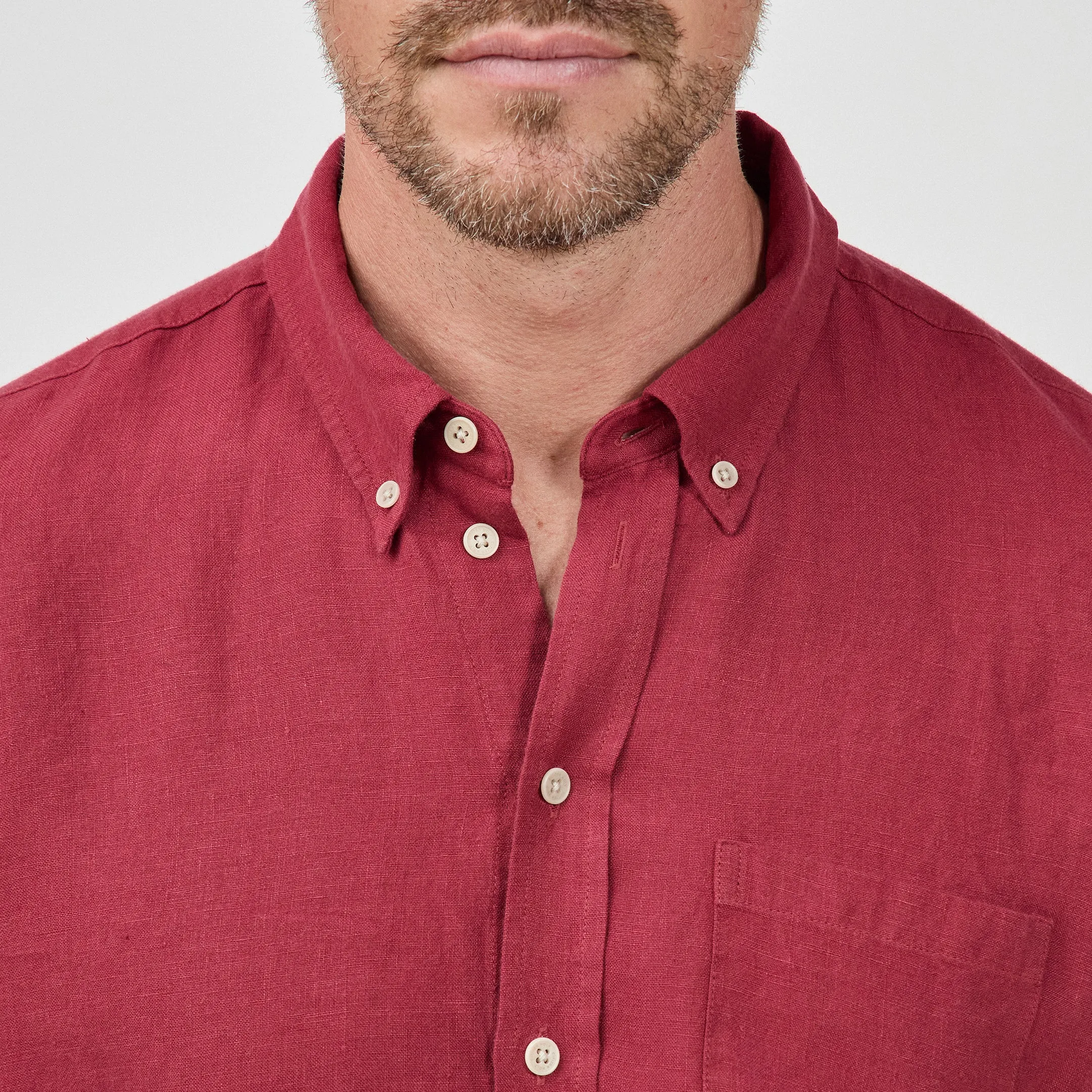 Men's Linen Shirt sold by Citizen Wolf product image thumbnail 4