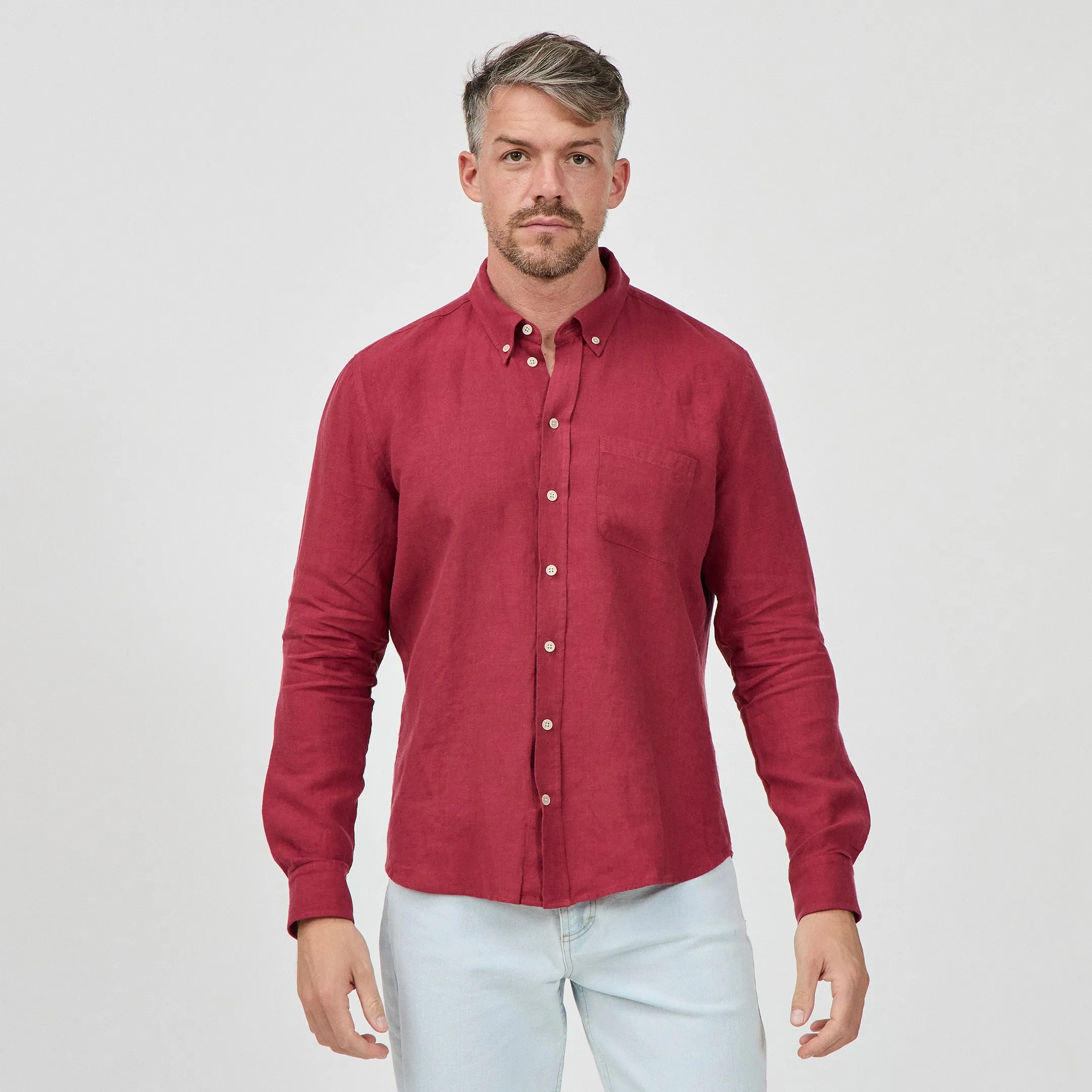 Men's Linen Shirt sold by Citizen Wolf