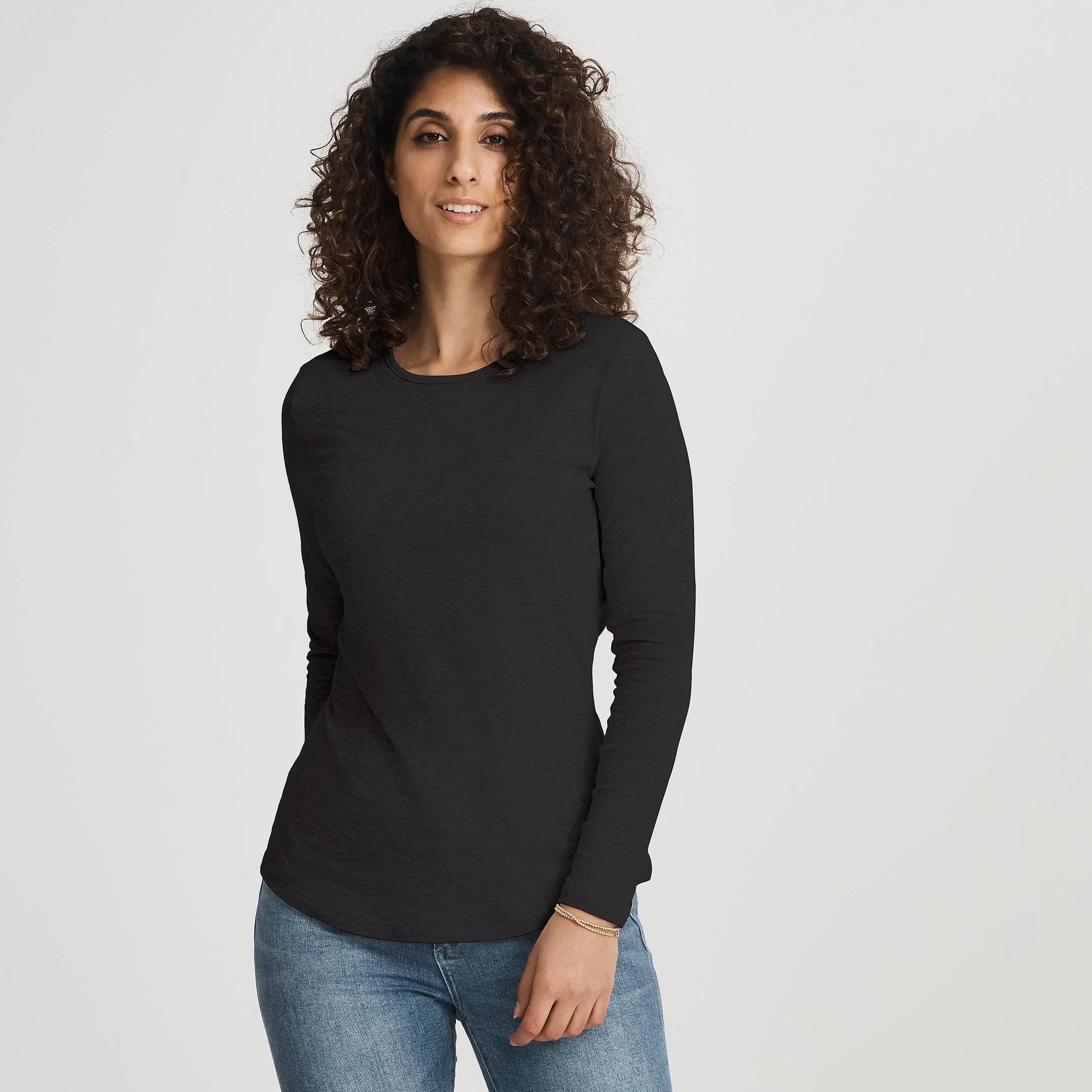 Cotton LS Crew Tee sold by Citizen Wolf product image thumbnail 2