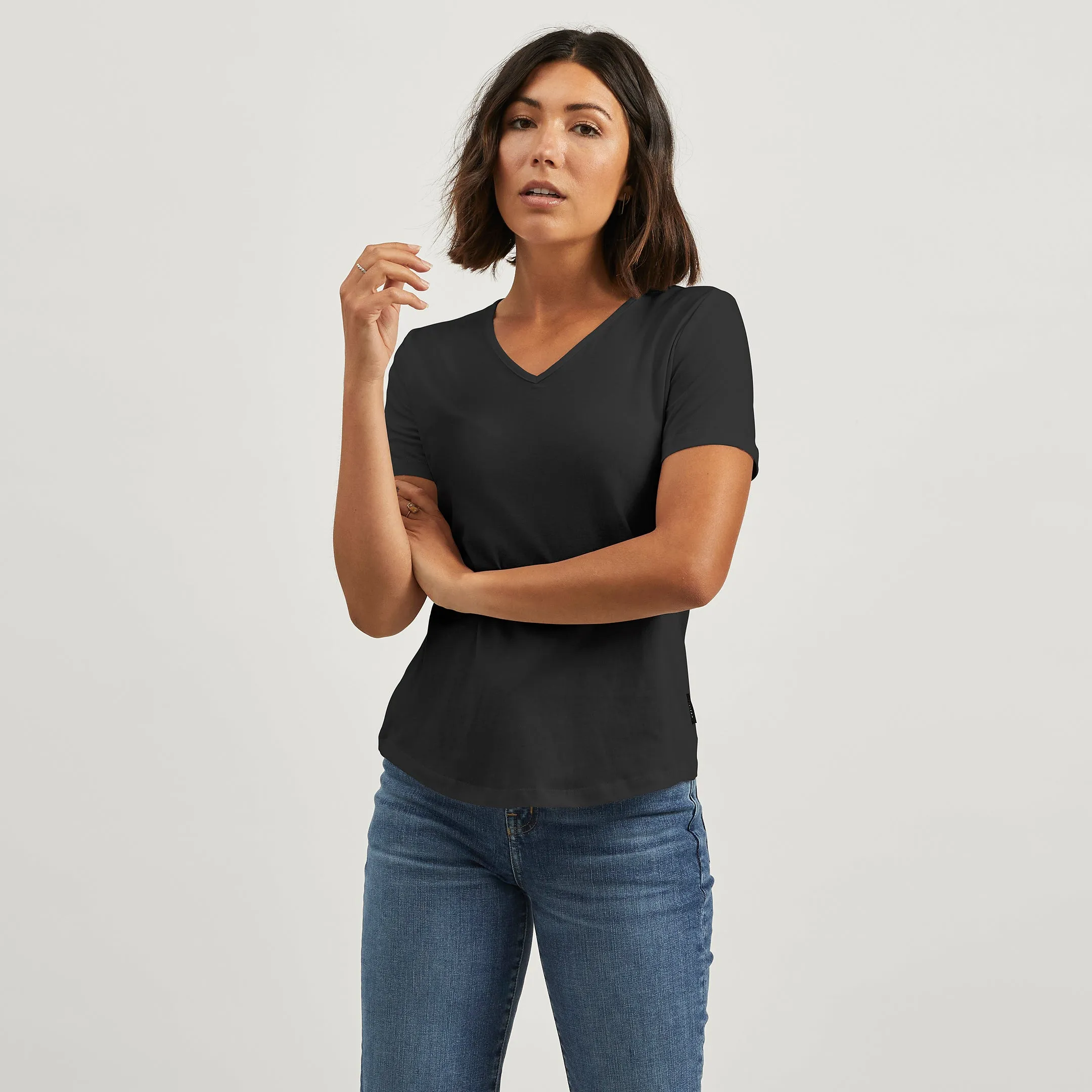 Cotton V-Neck Tee sold by Citizen Wolf