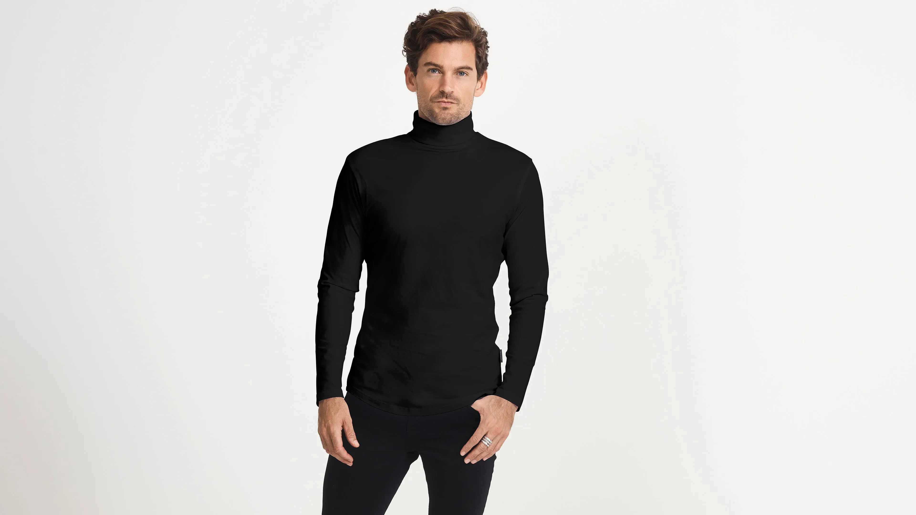 Cotton LS Turtleneck Tee sold by Citizen Wolf product image thumbnail 3