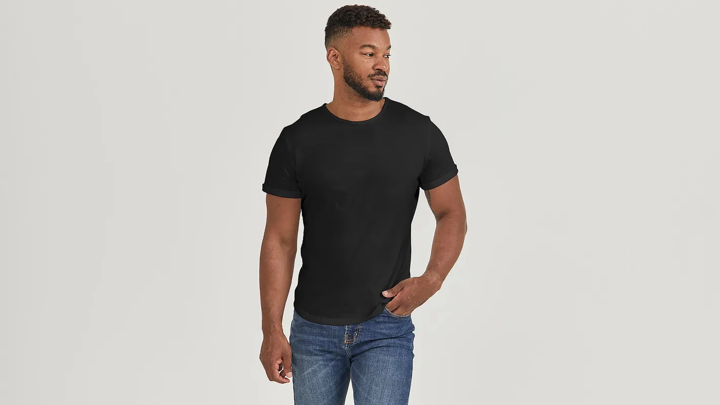 Cotton Rolled Crew Tee sold by Citizen Wolf