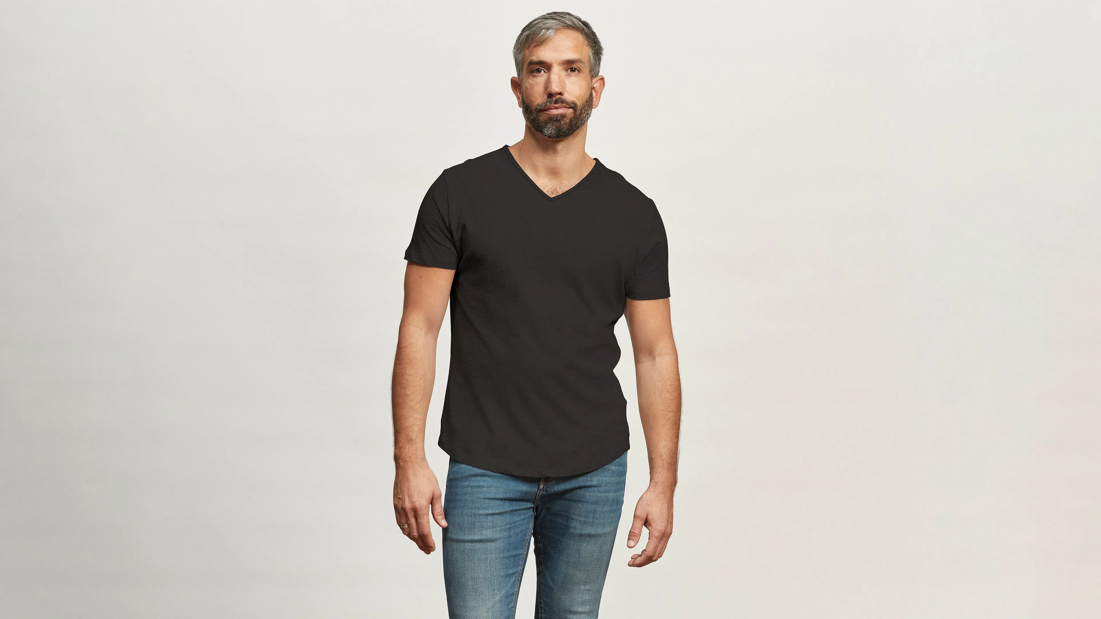 Cotton V-Neck Tee sold by Citizen Wolf product image thumbnail 2