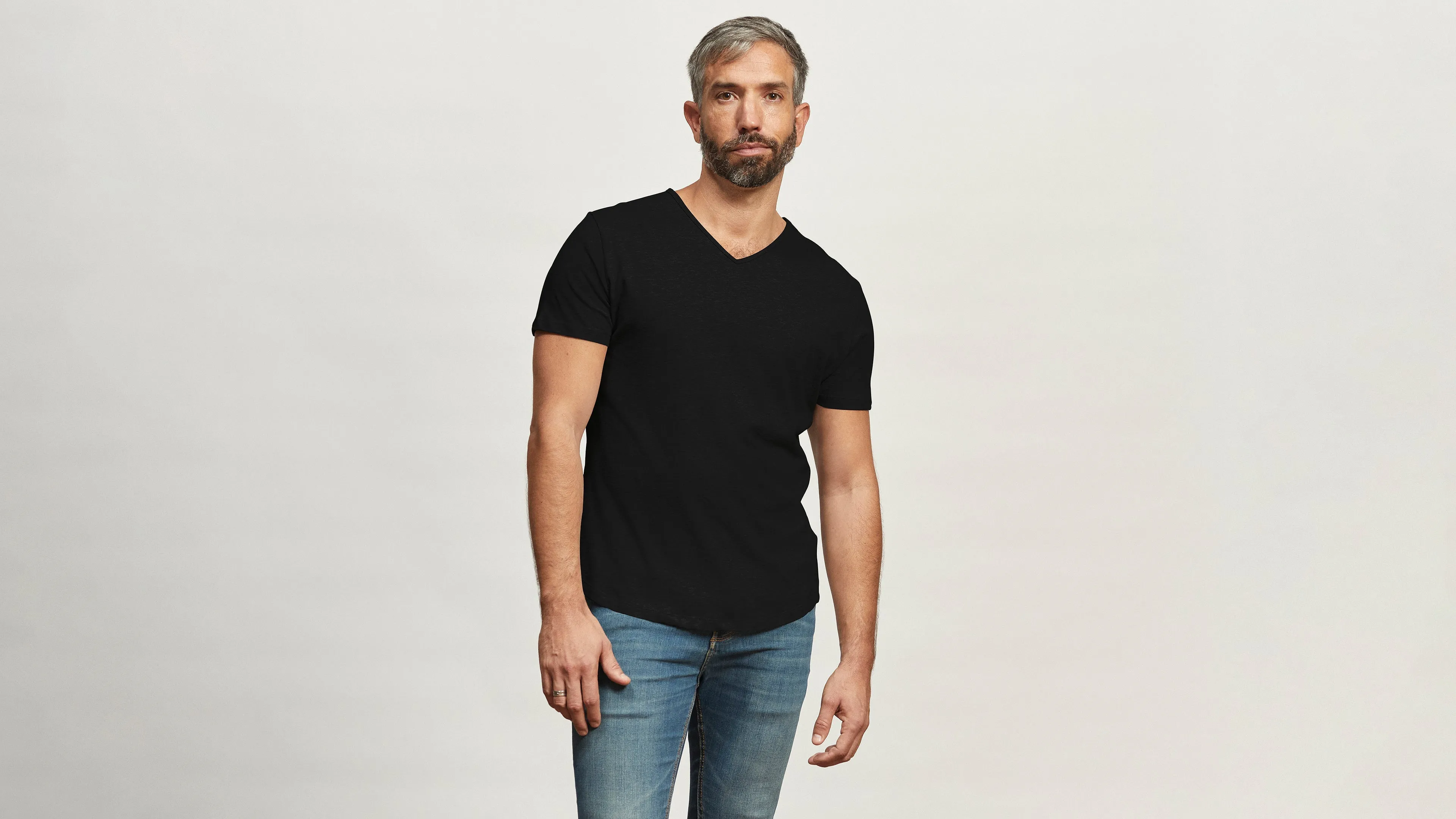 Cotton V-Neck Tee sold by Citizen Wolf product image thumbnail 5