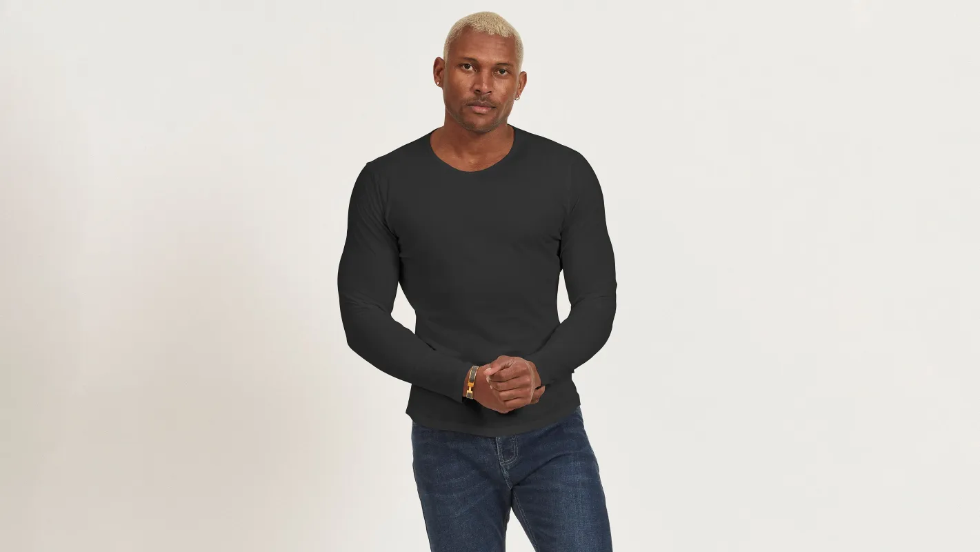 Recycled LS Crew Tee sold by Citizen Wolf