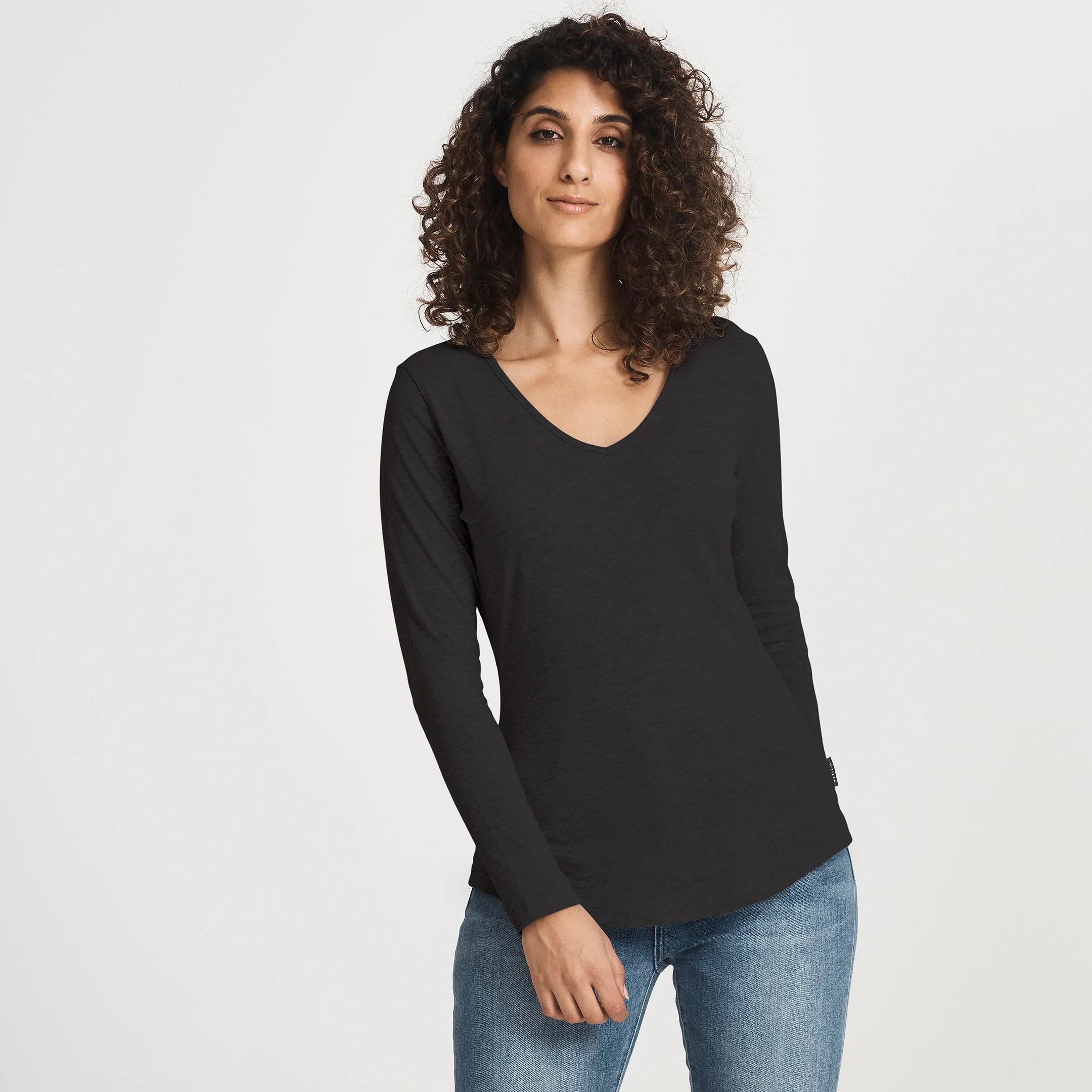 Women's Merino LS V-Neck Tee sold by Citizen Wolf product image thumbnail 2