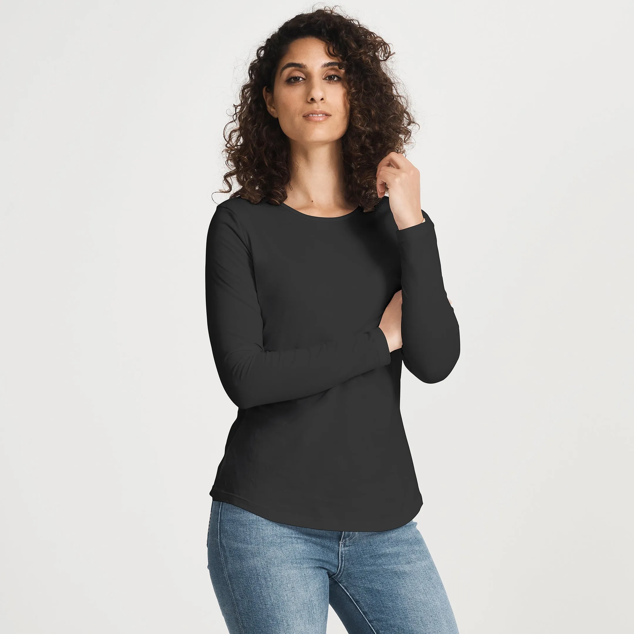 Hemp LS Crew Tee sold by Citizen Wolf