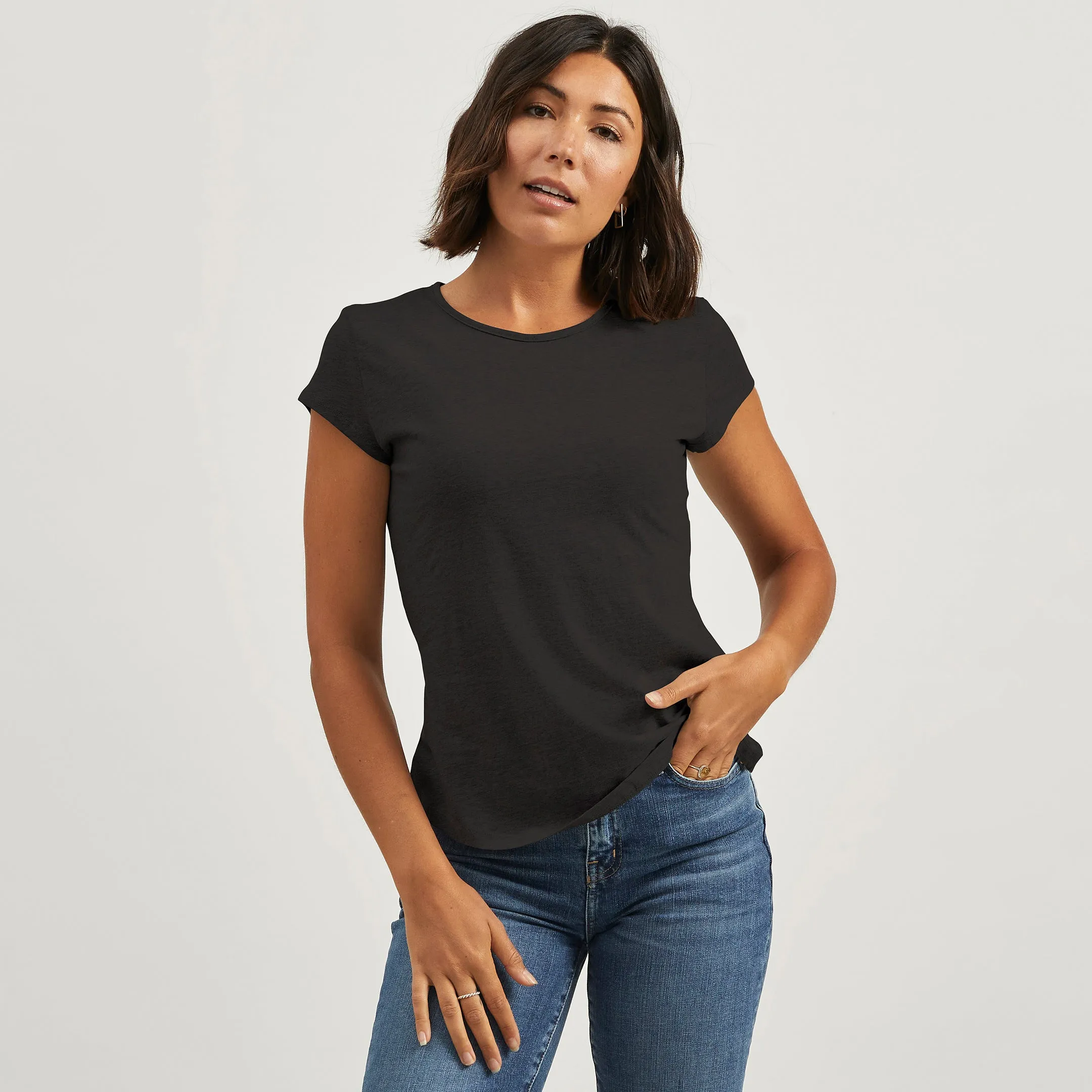 Hemp Cap Crew Tee sold by Citizen Wolf product image thumbnail 2