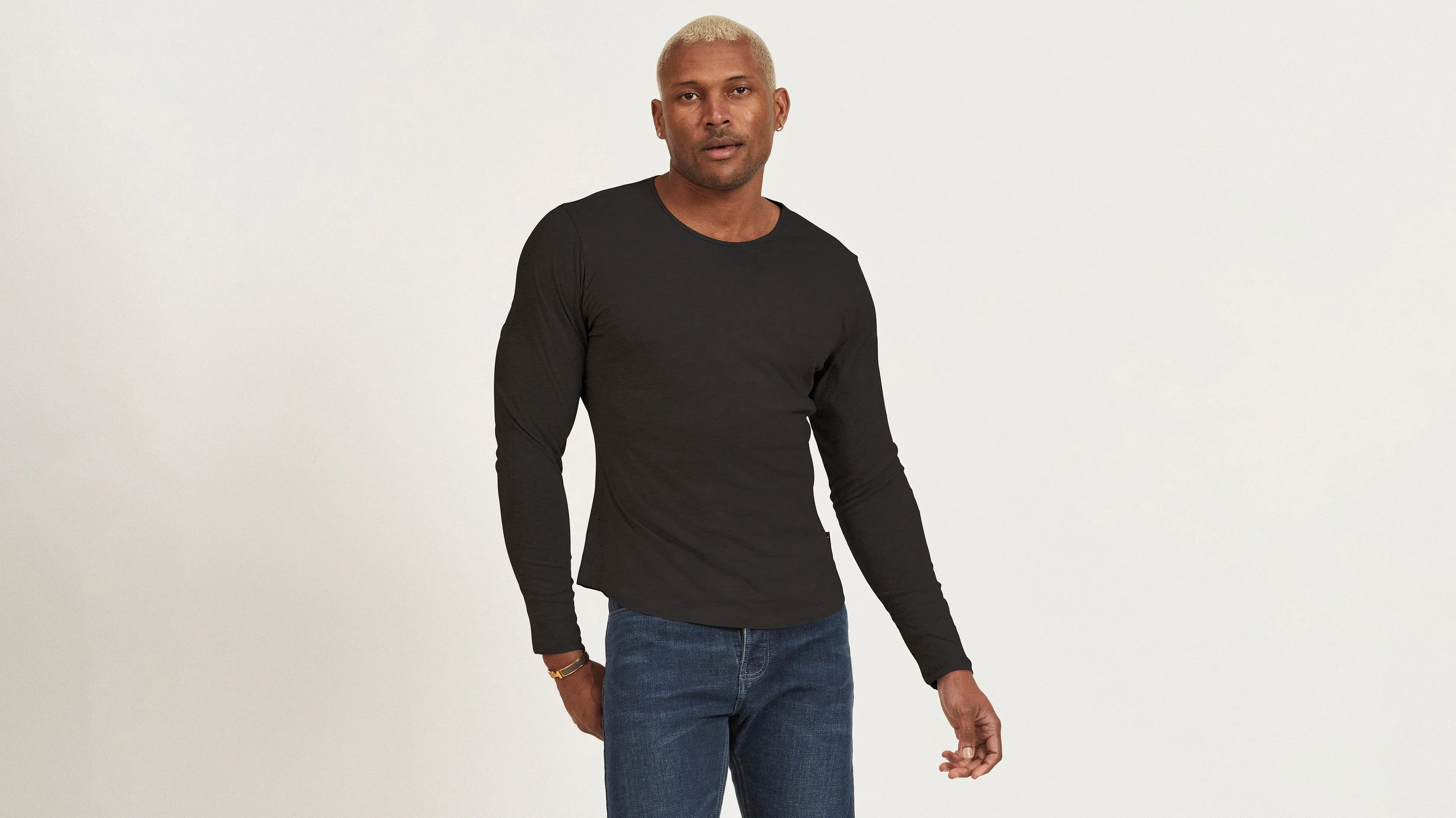 Hemp LS Crew Tee sold by Citizen Wolf product image thumbnail 2