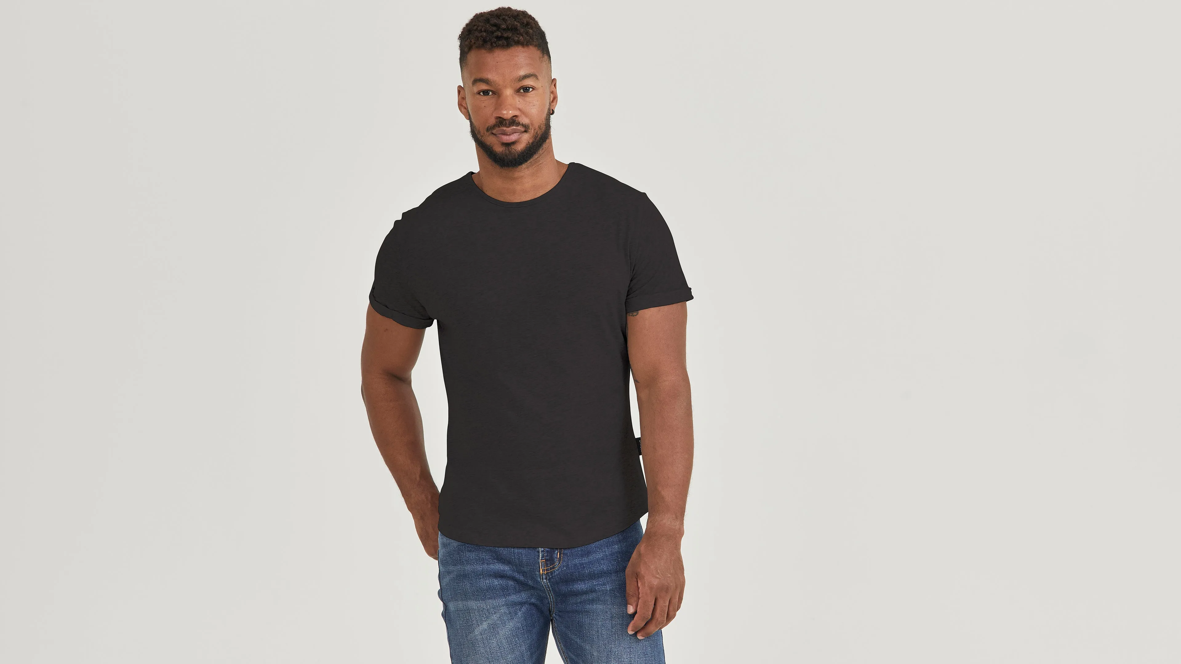 Hemp Rolled Crew Tee sold by Citizen Wolf product image thumbnail 2