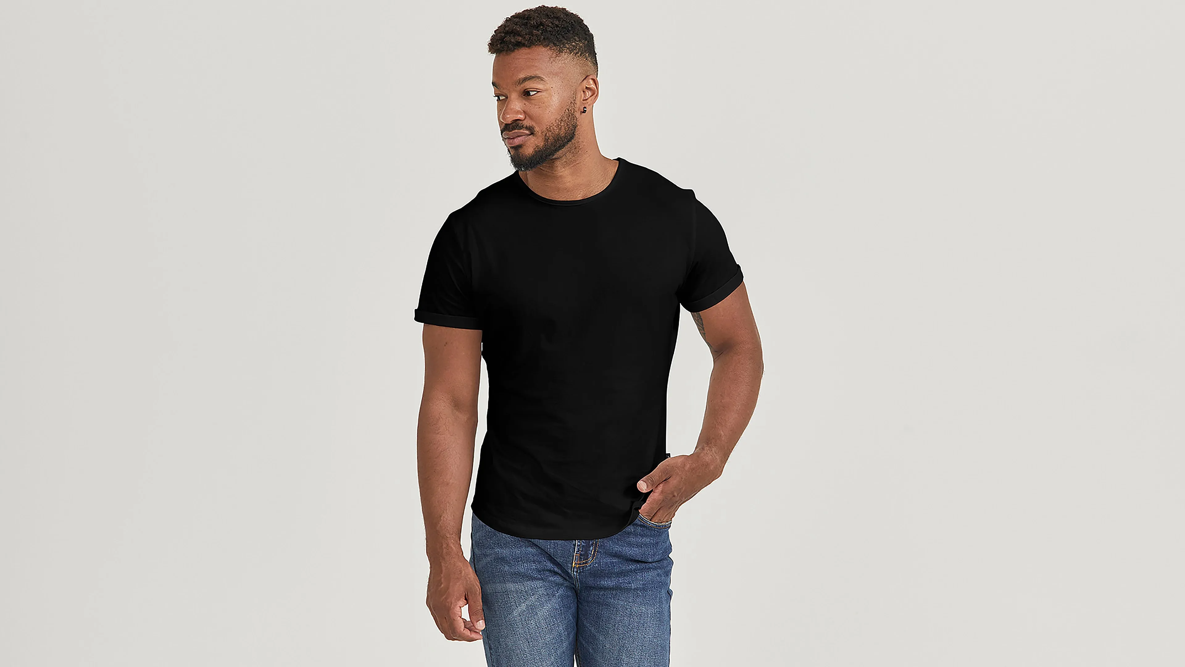 Hemp Rolled Crew Tee sold by Citizen Wolf product image thumbnail 3