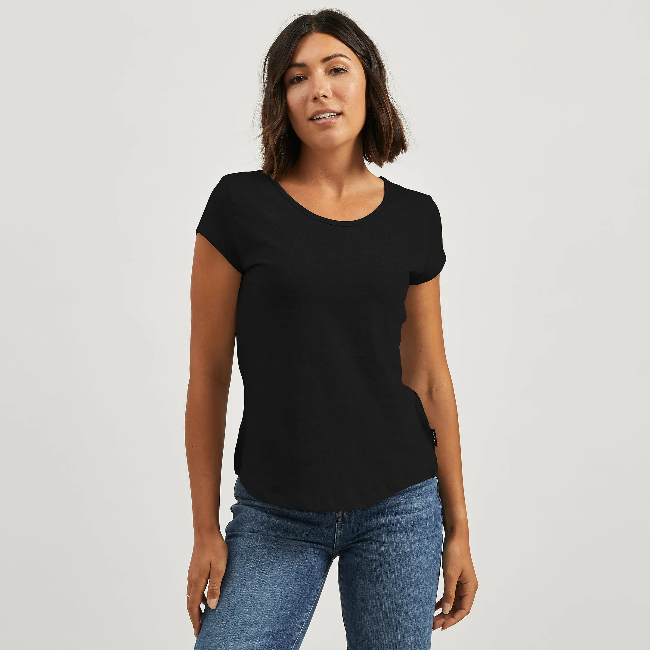 Cotton Cap Relaxed Crew Tee sold by Citizen Wolf product image thumbnail 5