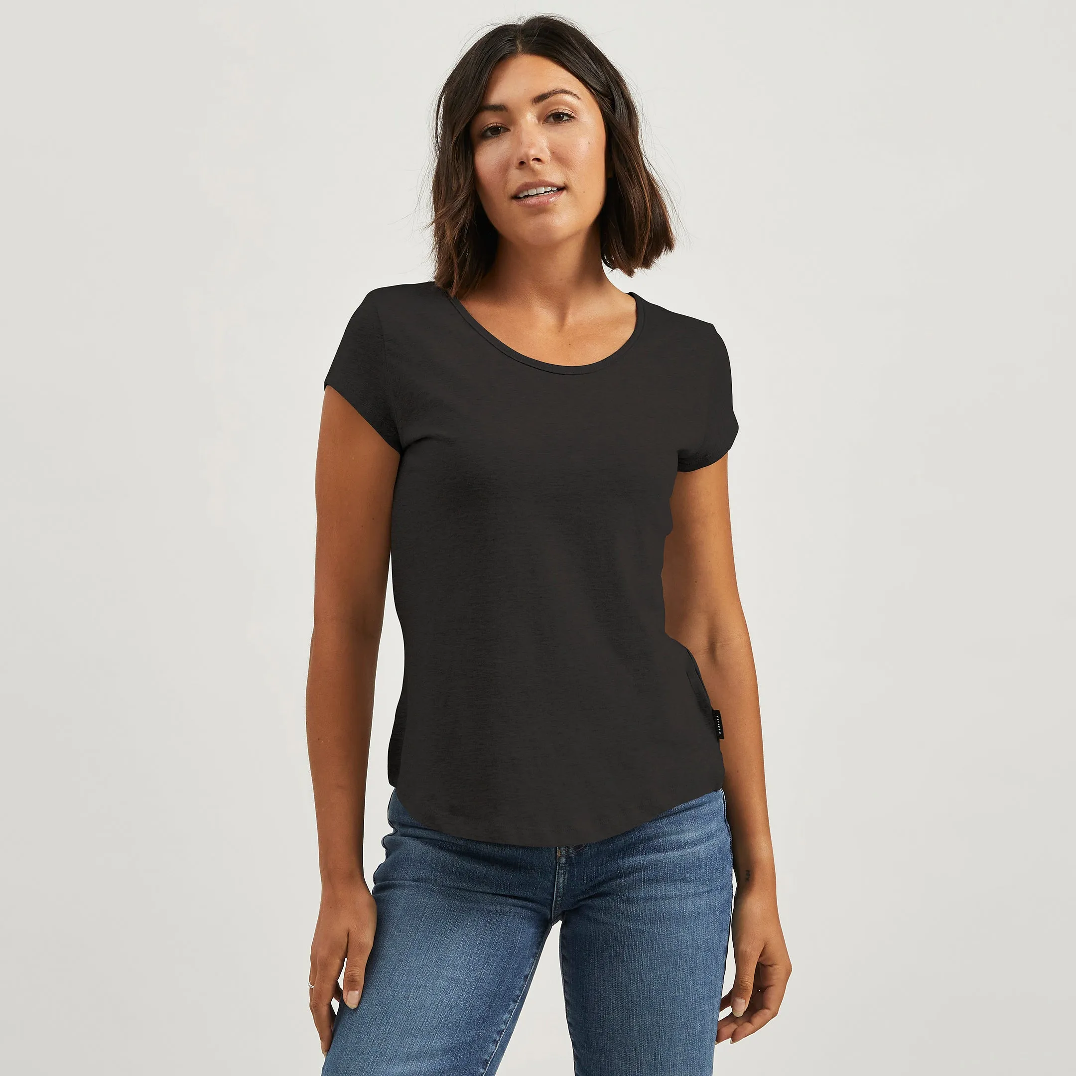 Cotton Cap Relaxed Crew Tee sold by Citizen Wolf product image thumbnail 2