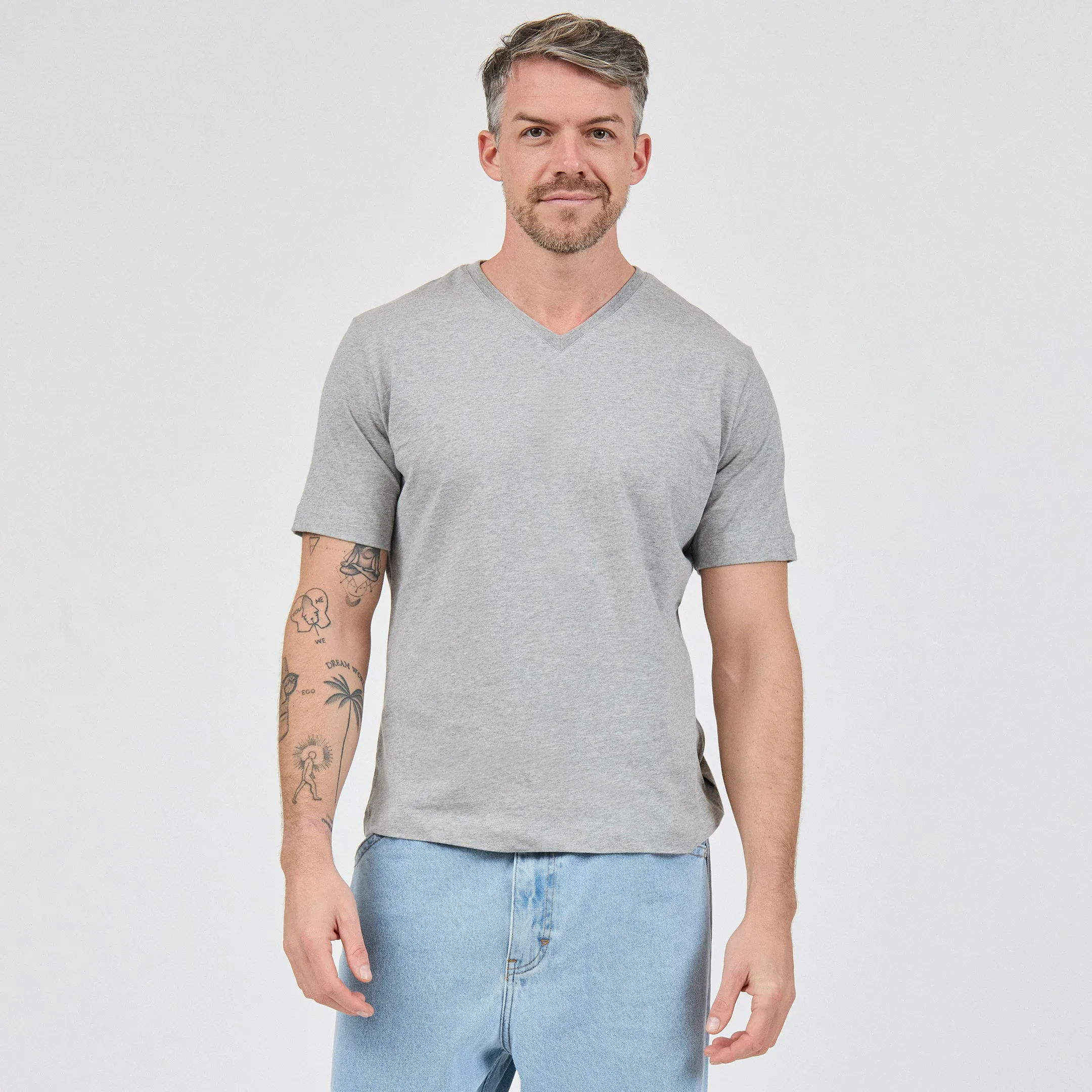 Men's Heavy Cotton V-Neck Tee sold by Citizen Wolf
