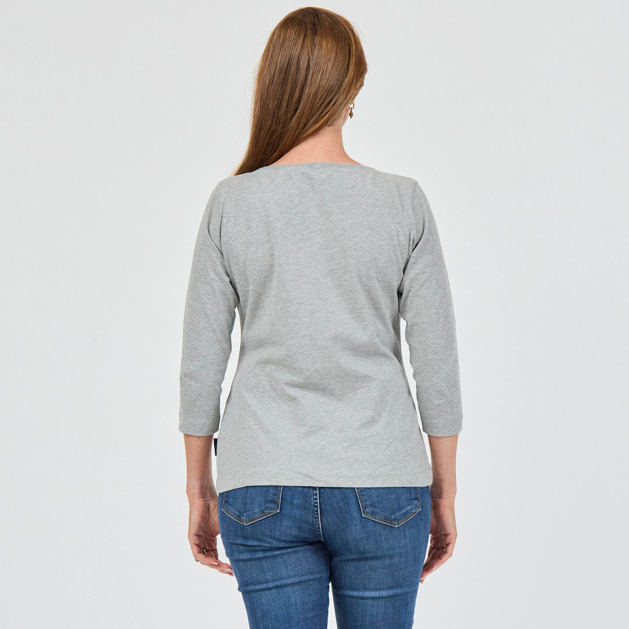 Heavy Cotton 3/4 Boat Tee sold by Citizen Wolf product image thumbnail 3