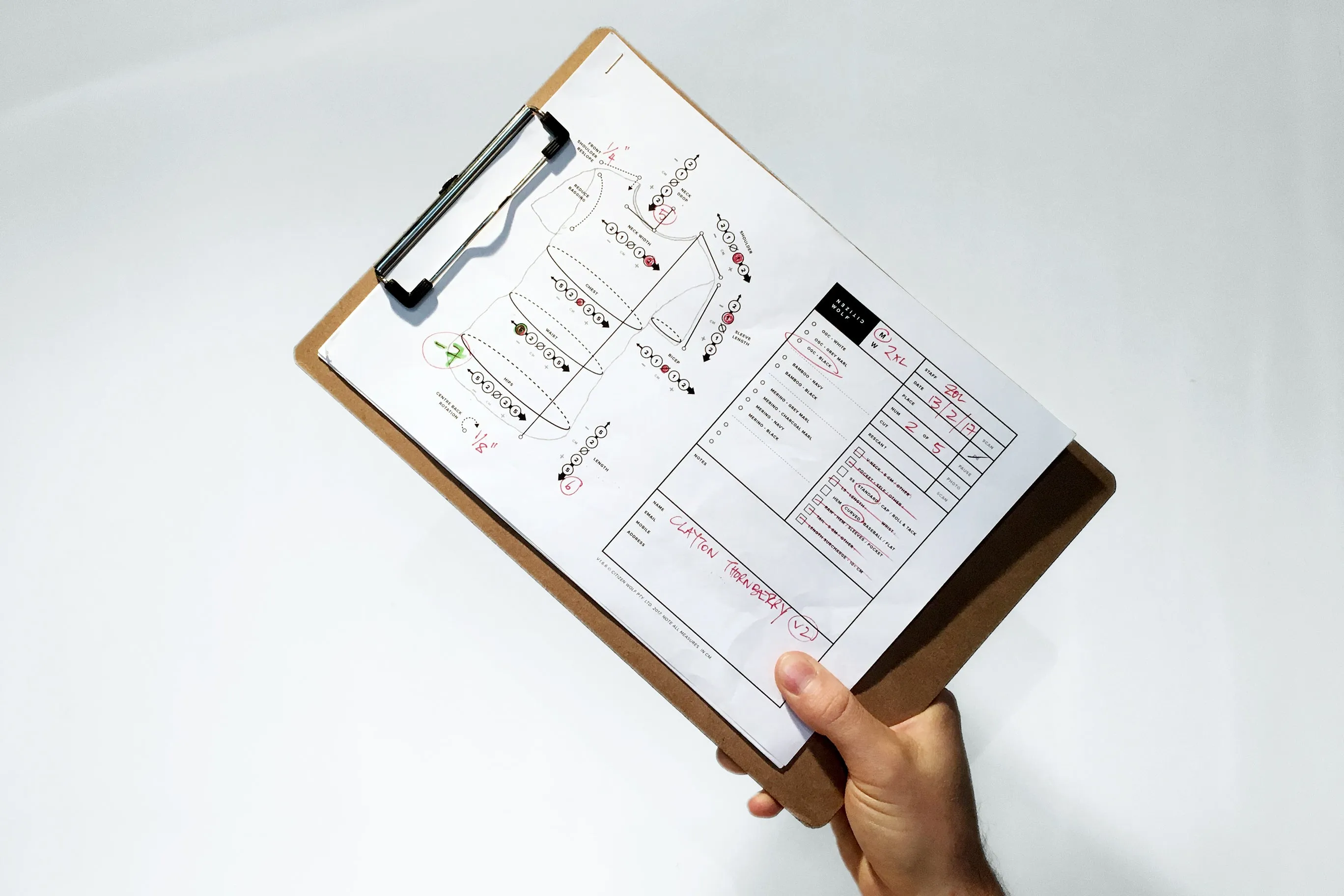 Pastel Blue / White Awning Stripe Hemp Tee sold by Citizen Wolf product image thumbnail 5