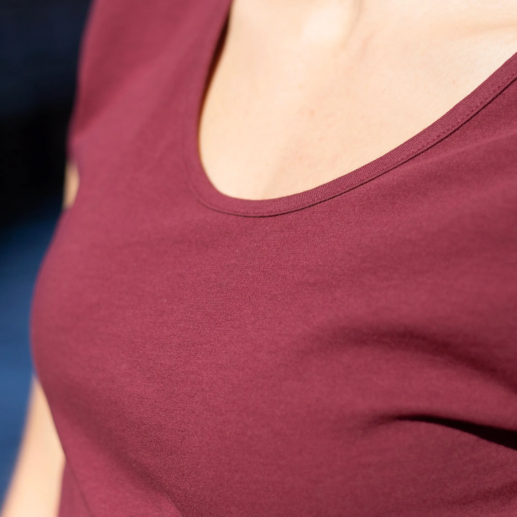 Oxblood Lightweight Cotton Tee sold by Citizen Wolf product image thumbnail 2