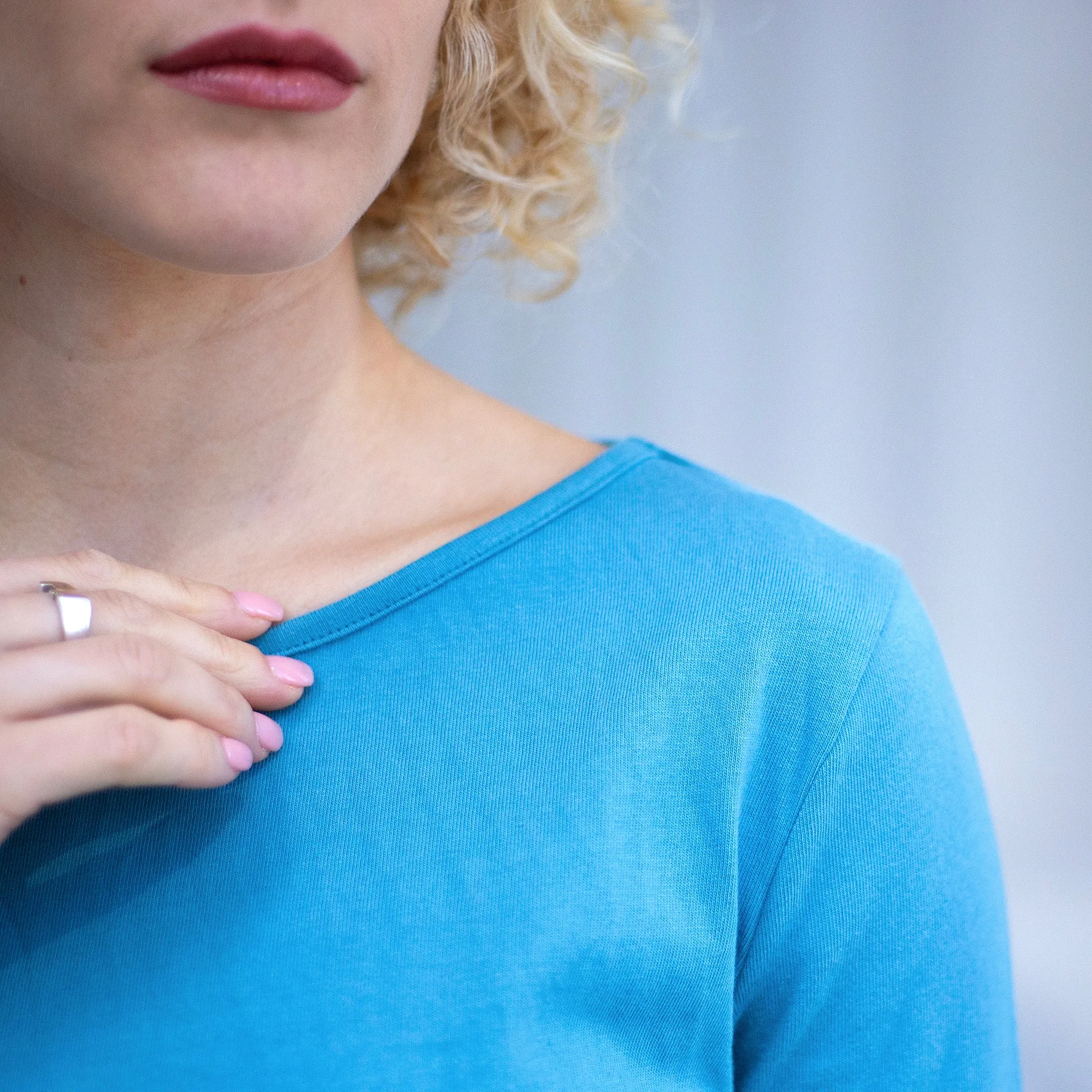 Ocean Blue Heavy Cotton Tee sold by Citizen Wolf product image thumbnail 2