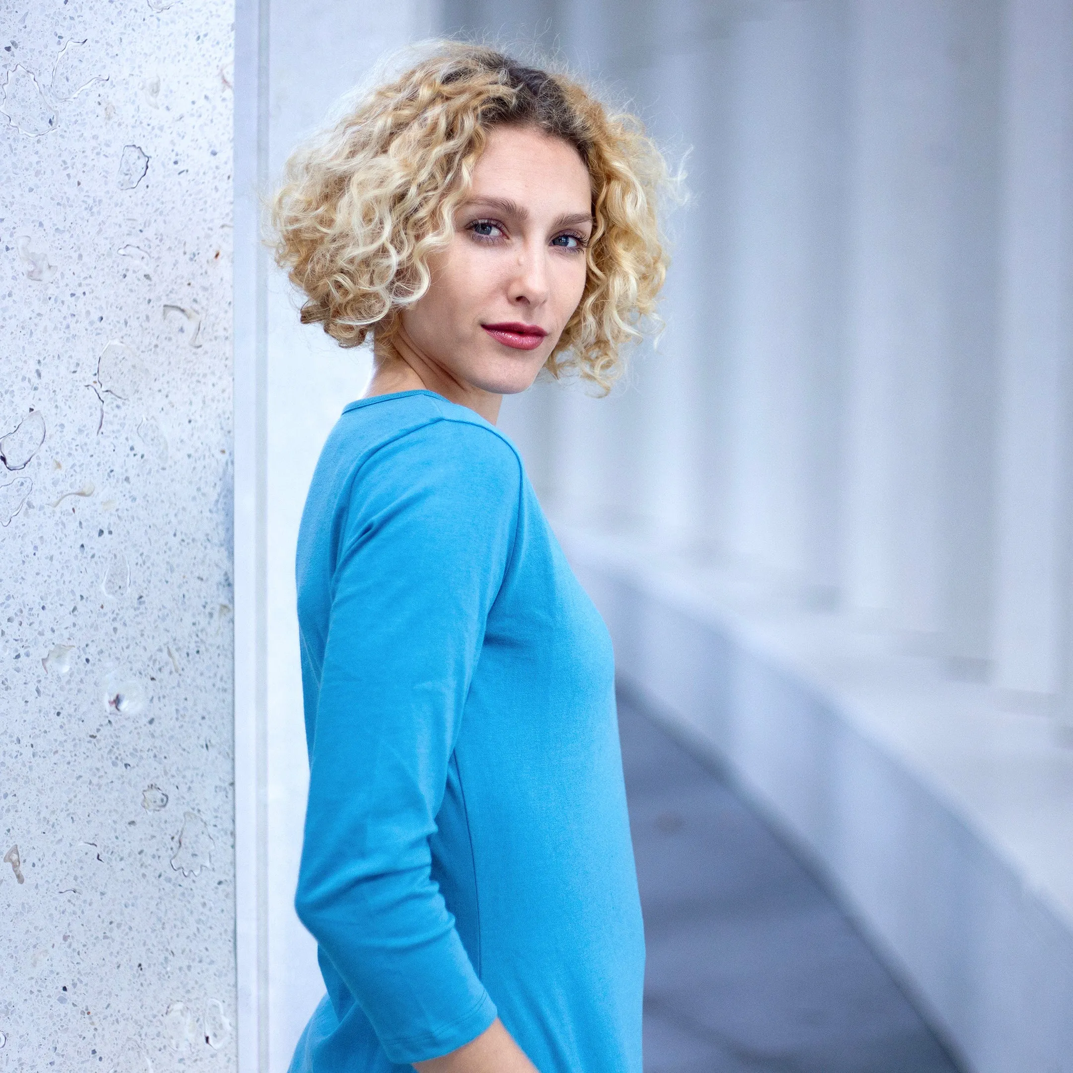 Ocean Blue Heavy Cotton Tee sold by Citizen Wolf product image thumbnail 4