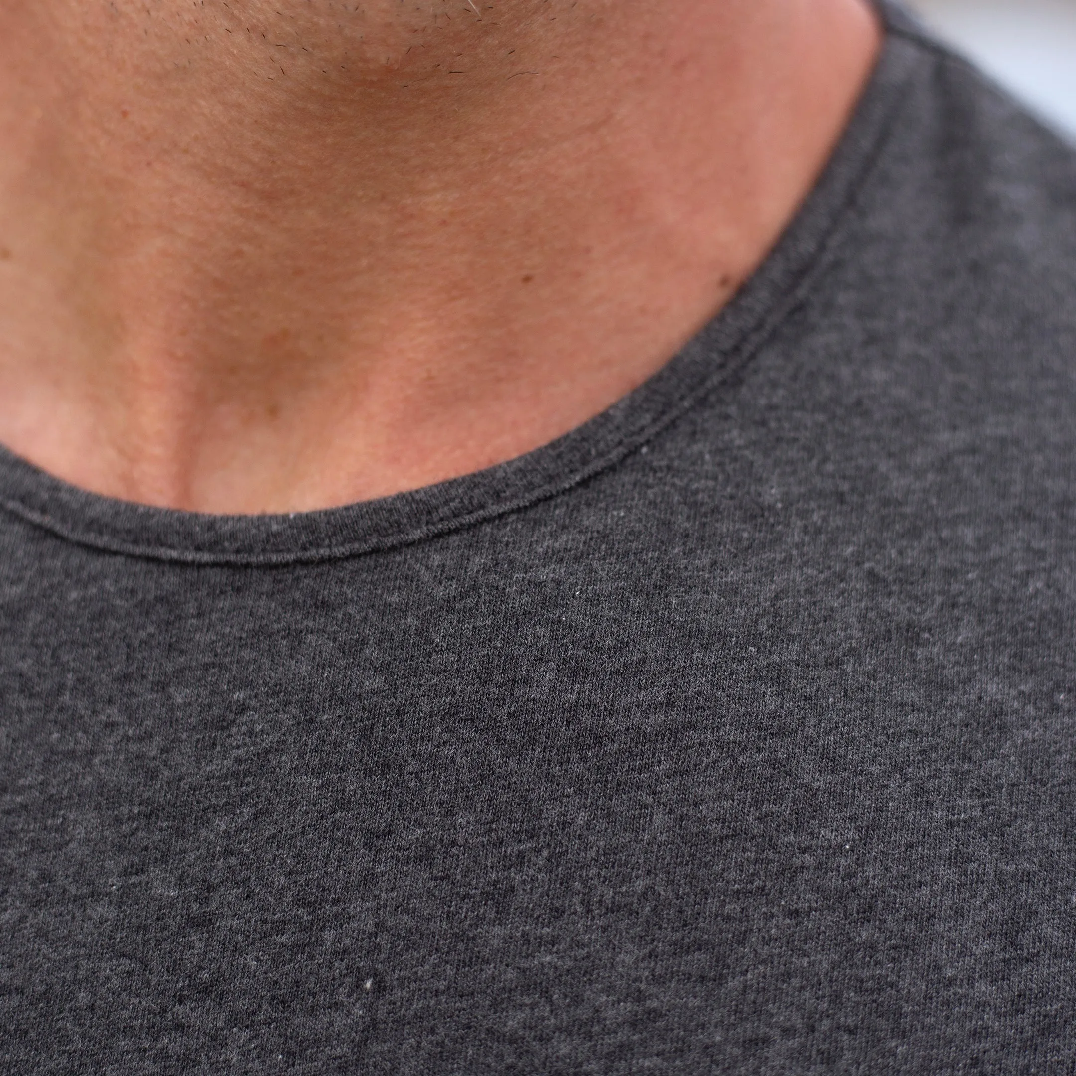 Charcoal Marl Cotton Tee sold by Citizen Wolf product image thumbnail 2