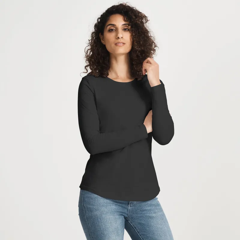 Women's Heavy Cotton LS Crew made by Citizen Wolf