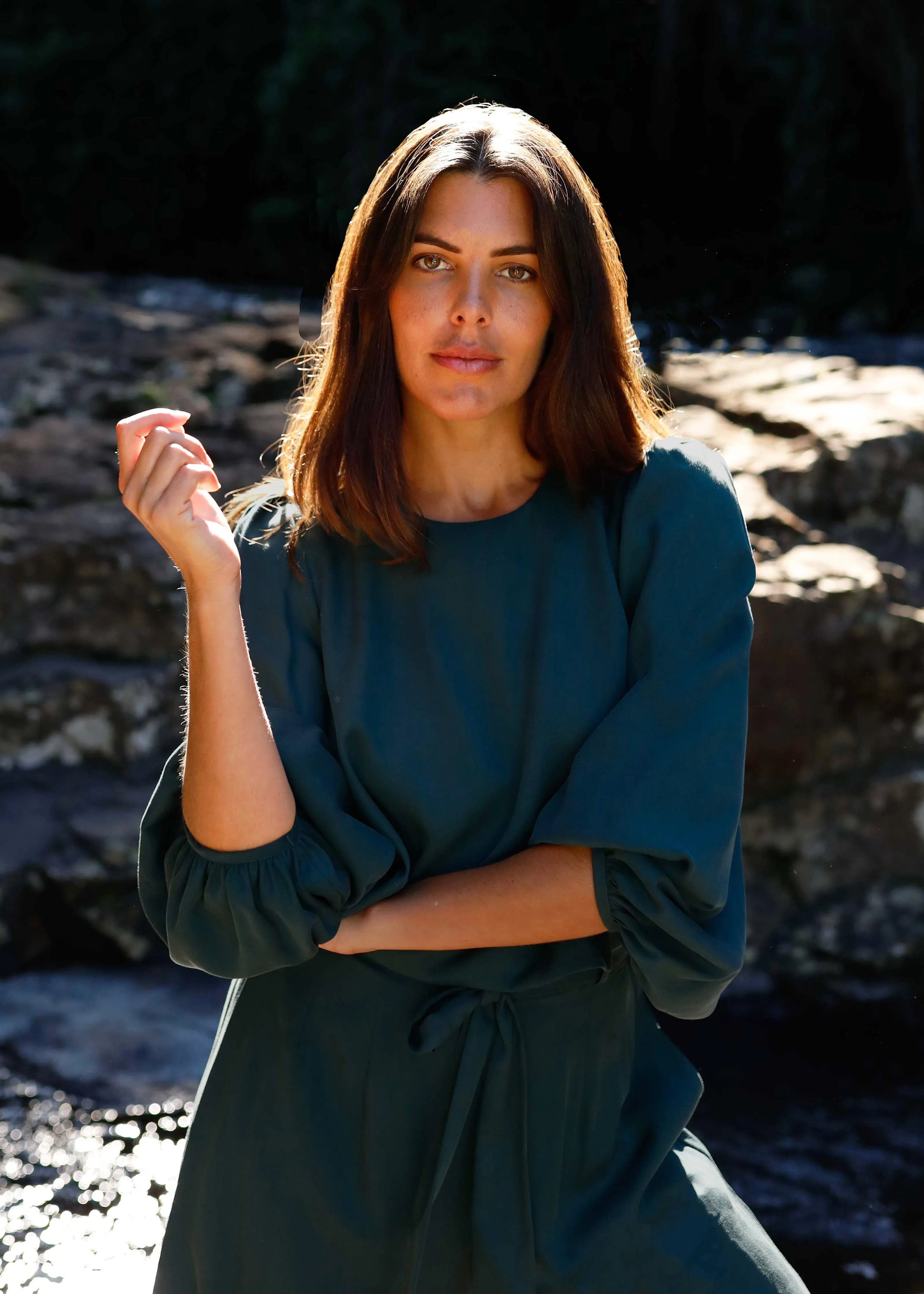 Isla Blouse Emerald sold by Tali and Tasi product image thumbnail 4