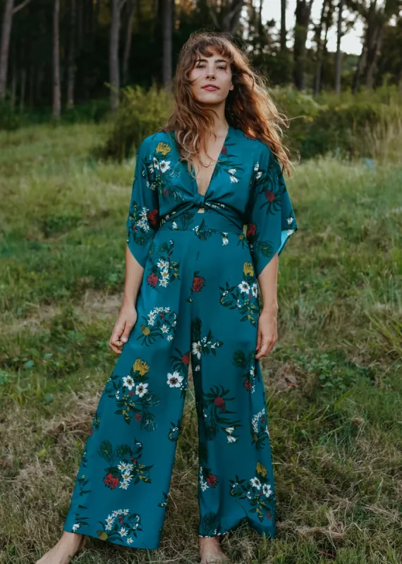 Hideaway Jumpsuit Floral Lake sold by Tali and Tasi