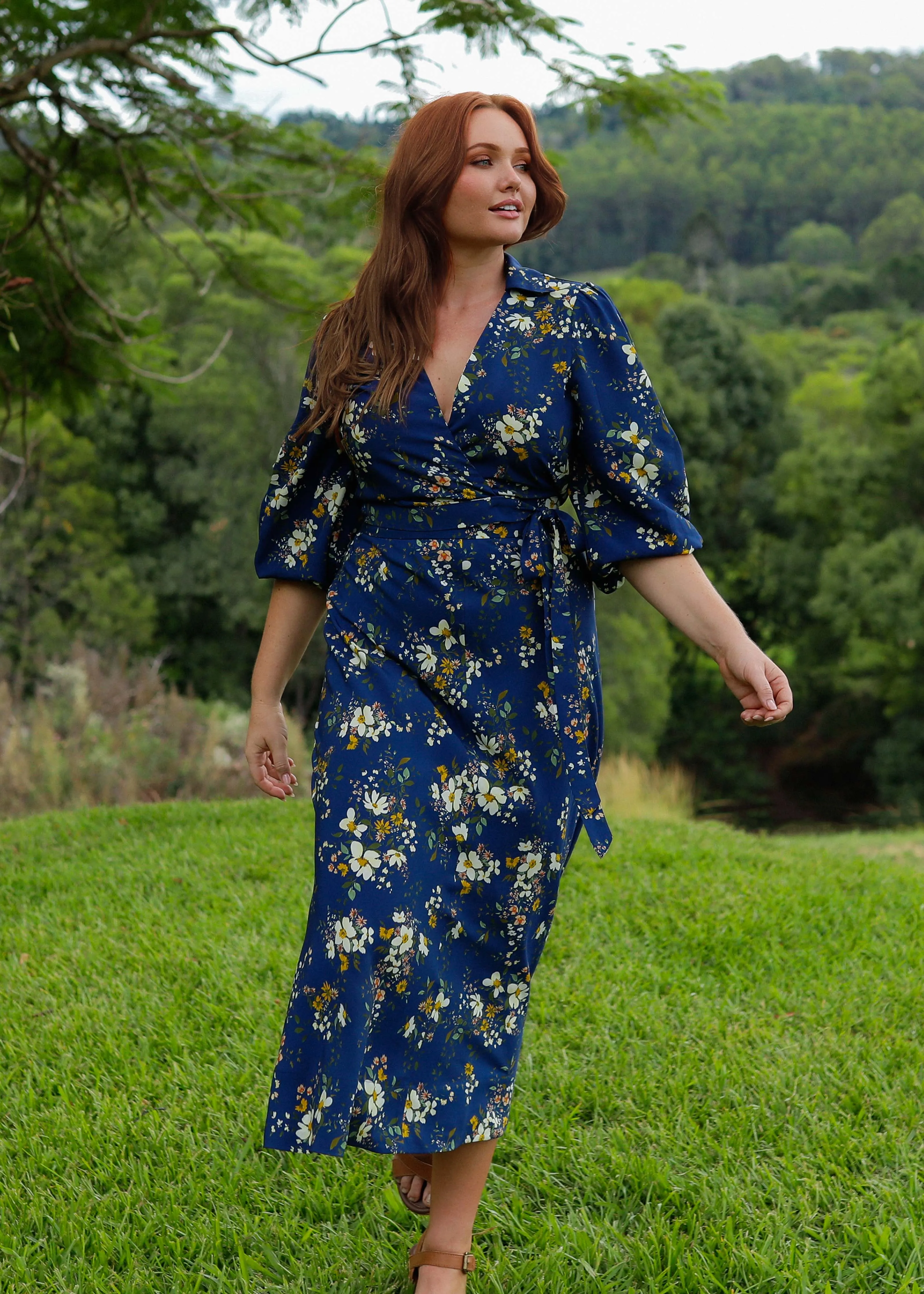 Willow Wrap Blouse Evening Posy sold by Tali and Tasi product image thumbnail 5