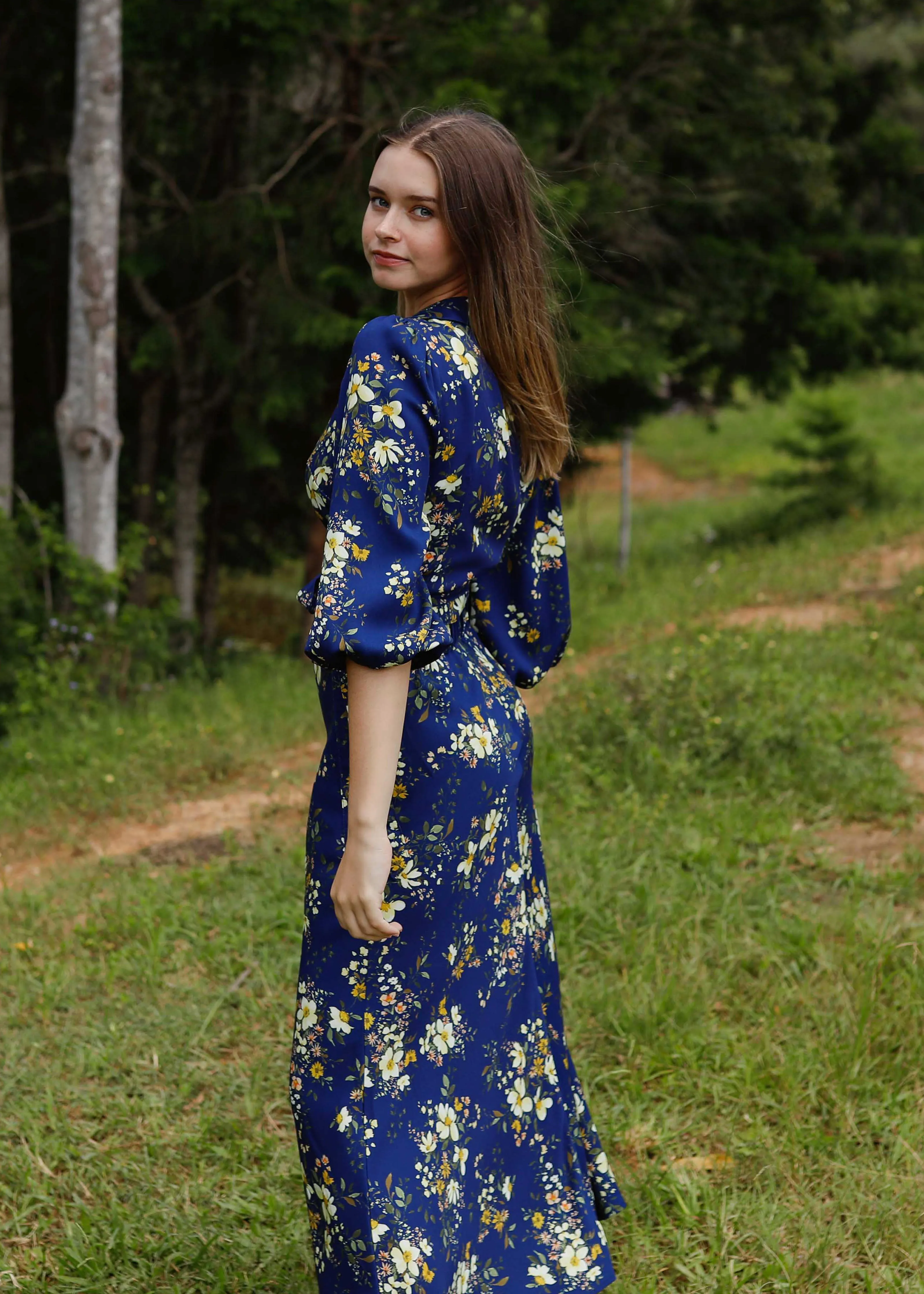 Willow Wrap Blouse Evening Posy sold by Tali and Tasi product image thumbnail 2