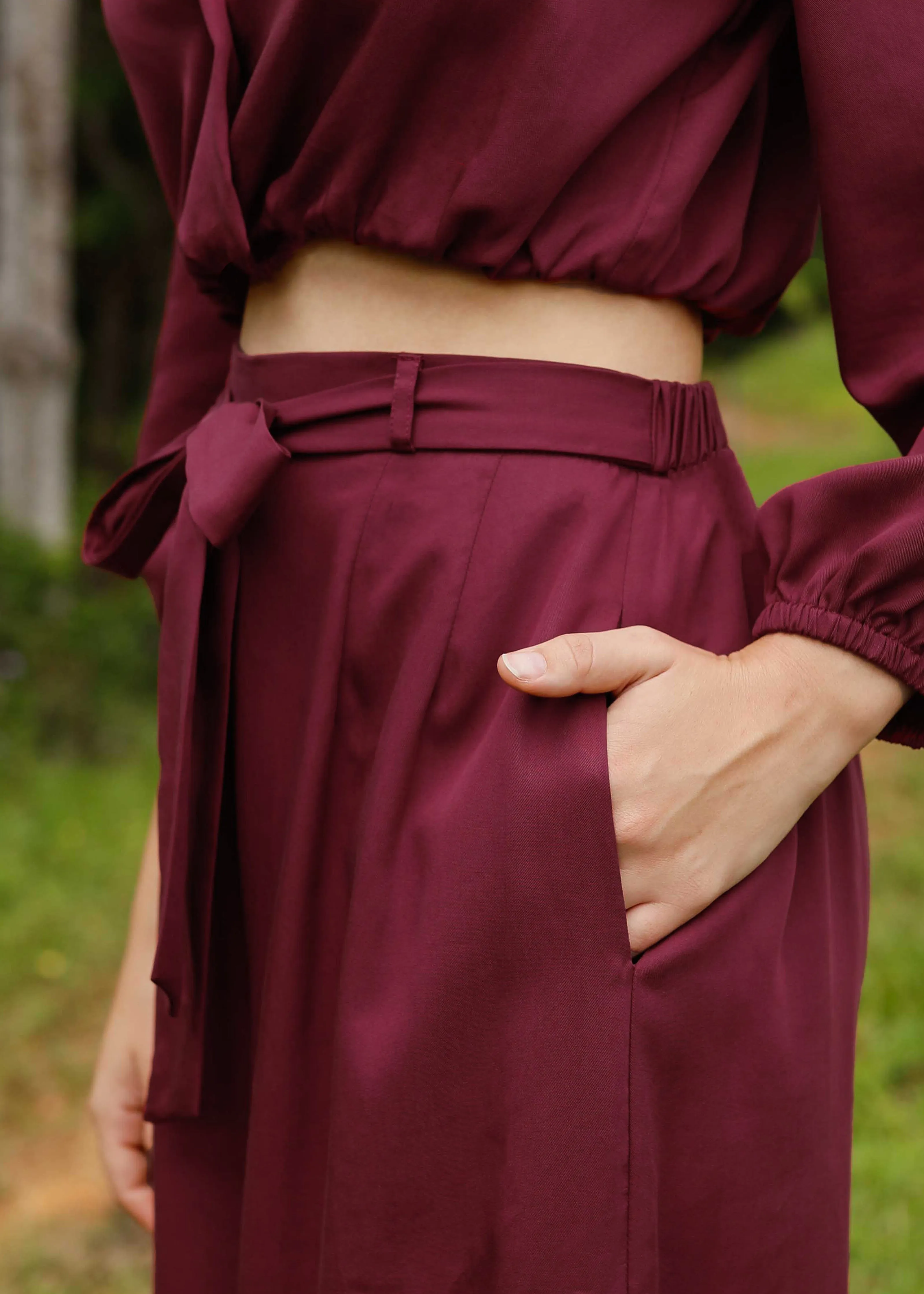 Hazel Pant Ruby sold by Tali and Tasi product image thumbnail 3