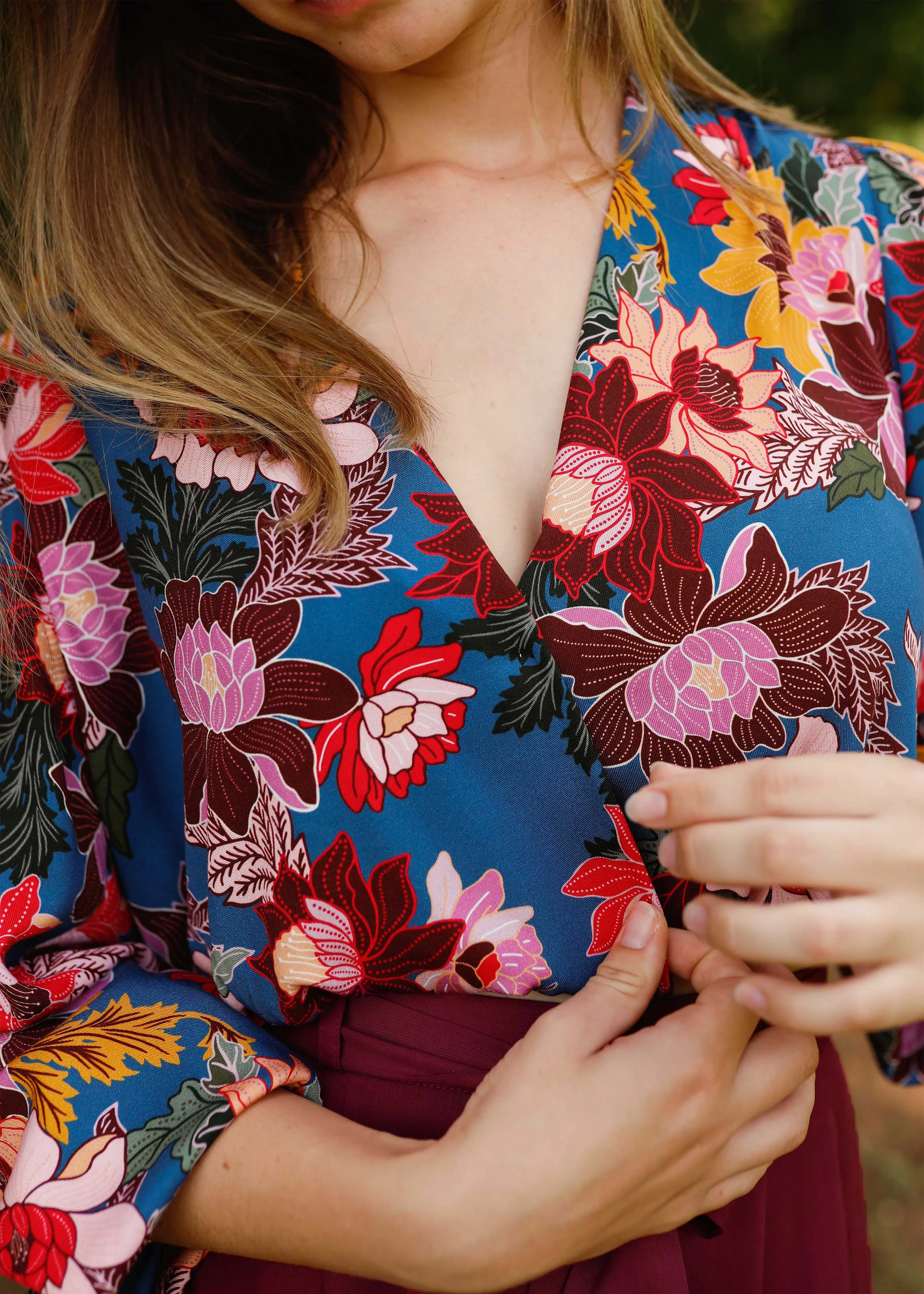 Rose Crop Blouse Wildflower sold by Tali and Tasi product image thumbnail 2