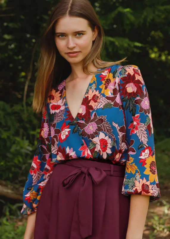 Rose Crop Blouse Wildflower sold by Tali and Tasi