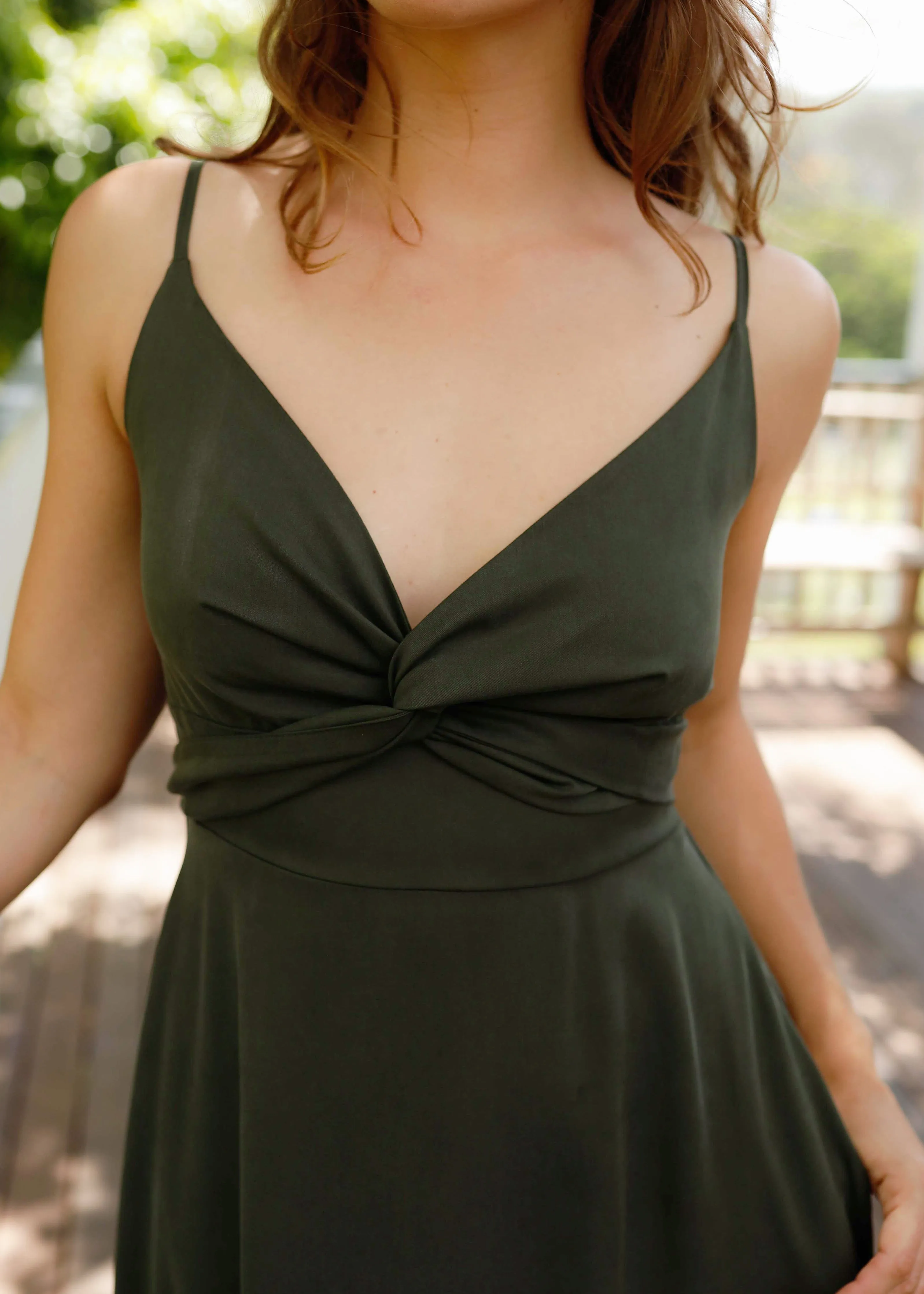 Amelia Dress Moss sold by Tali and Tasi product image thumbnail 2