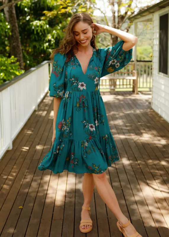 Florence Dress Floral Lake sold by Tali and Tasi