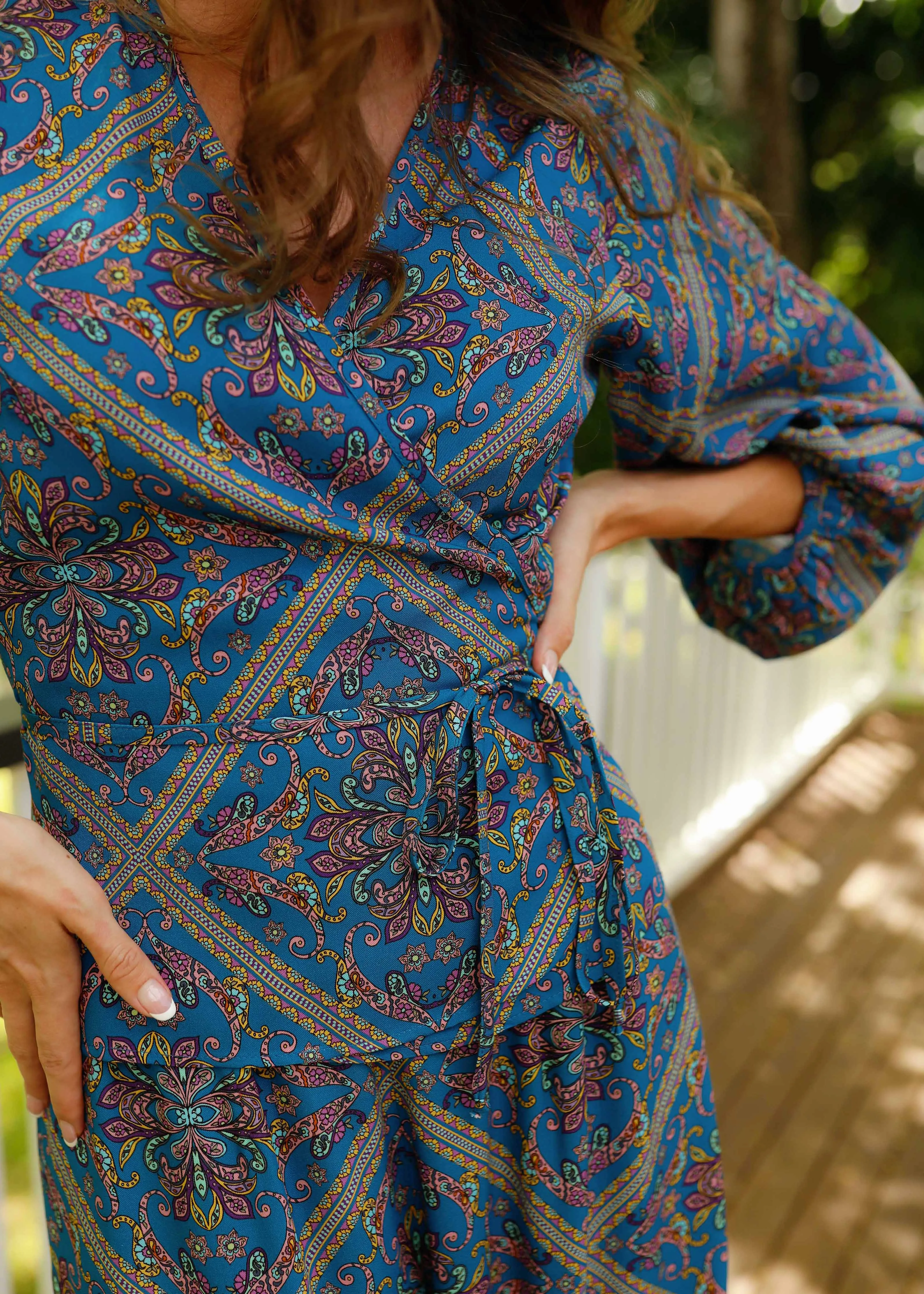 Ava Wrap Blouse Moonlight sold by Tali and Tasi product image thumbnail 2