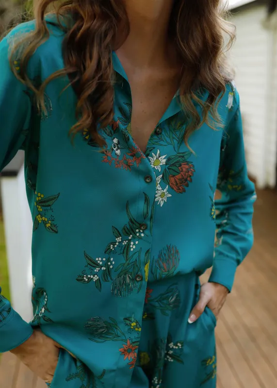 Voyager Shirt Floral Lake sold by Tali and Tasi