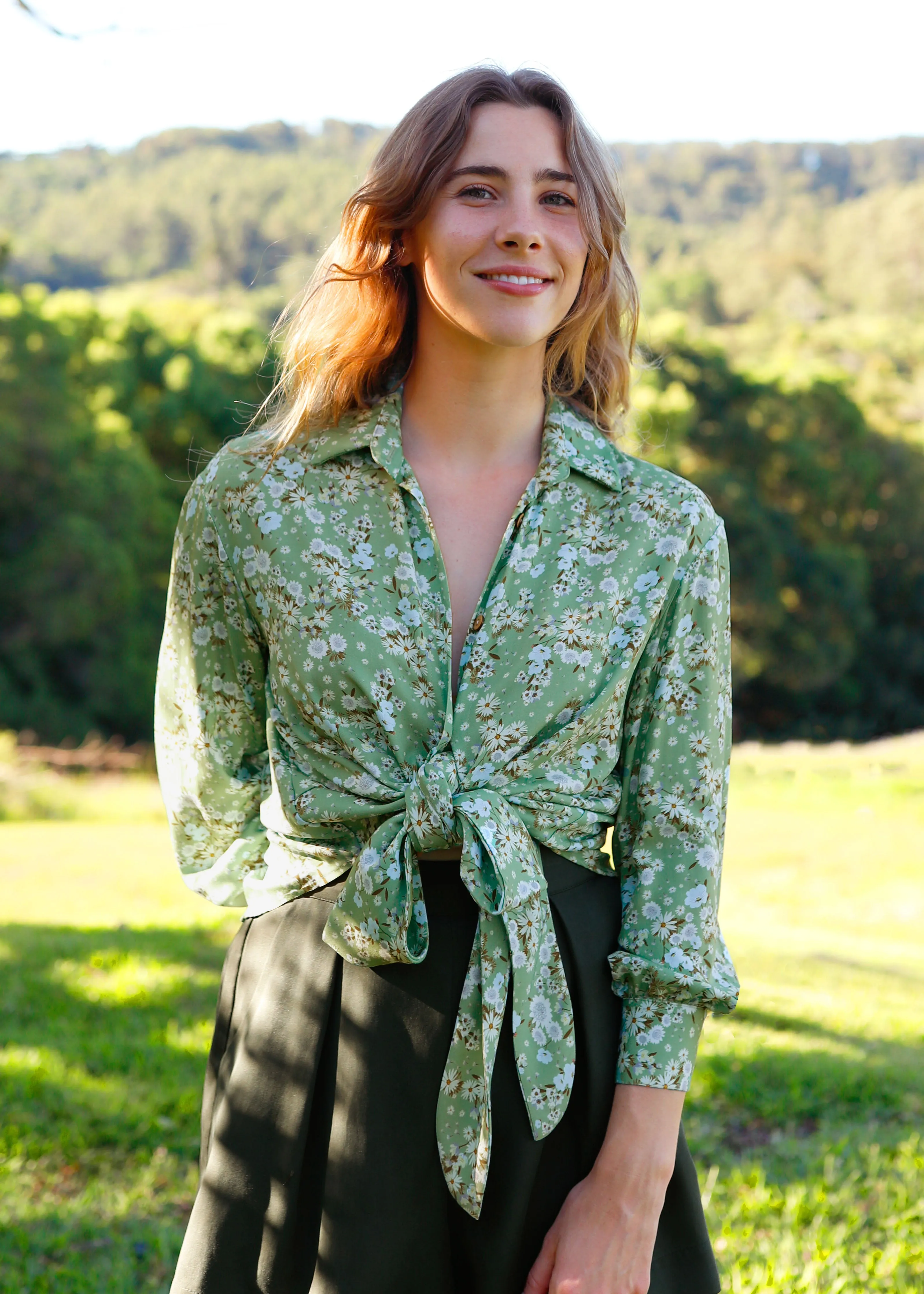 Escape Tie Shirt Morning Meadow sold by Tali and Tasi product image thumbnail 3