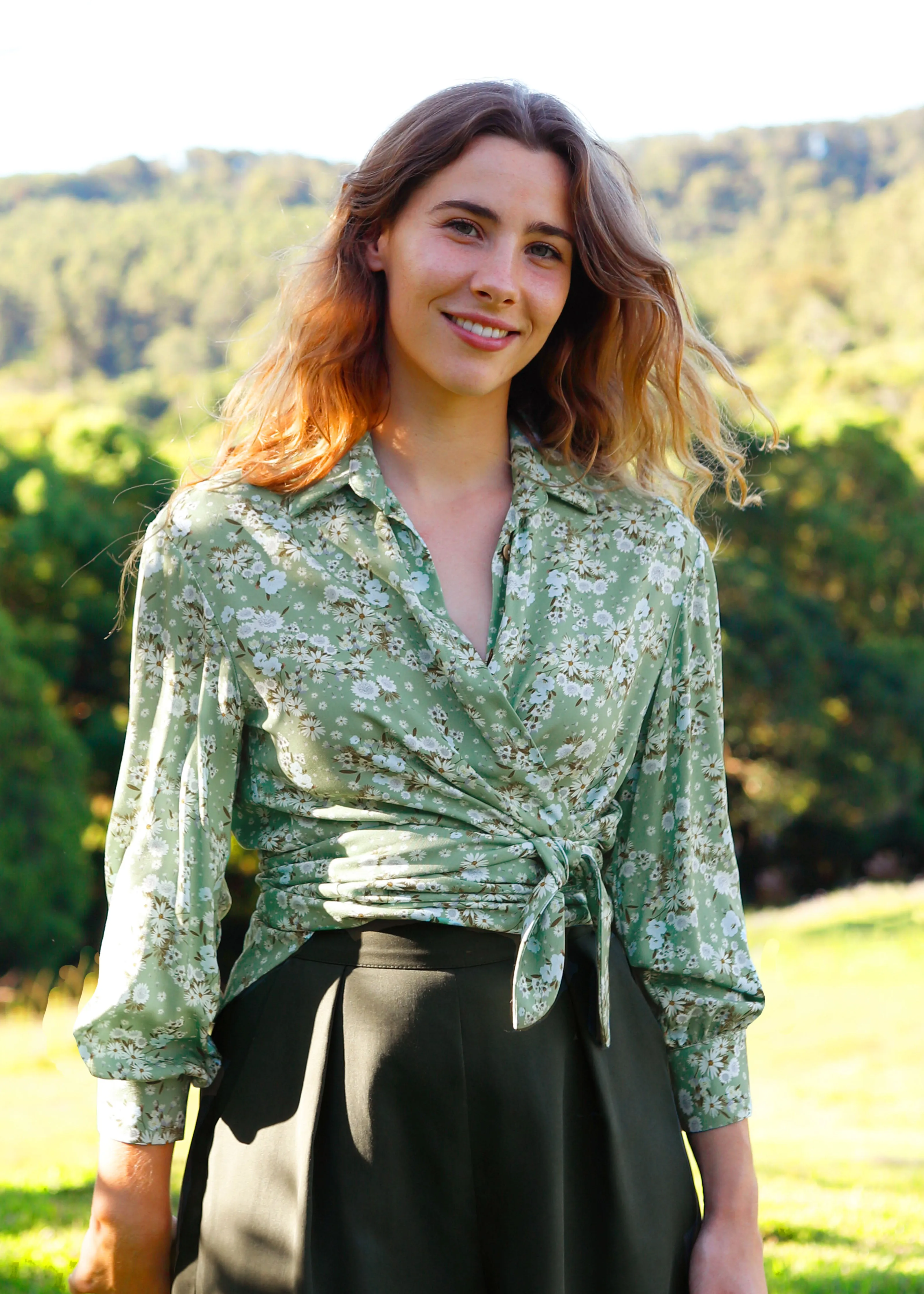 Escape Tie Shirt Morning Meadow sold by Tali and Tasi