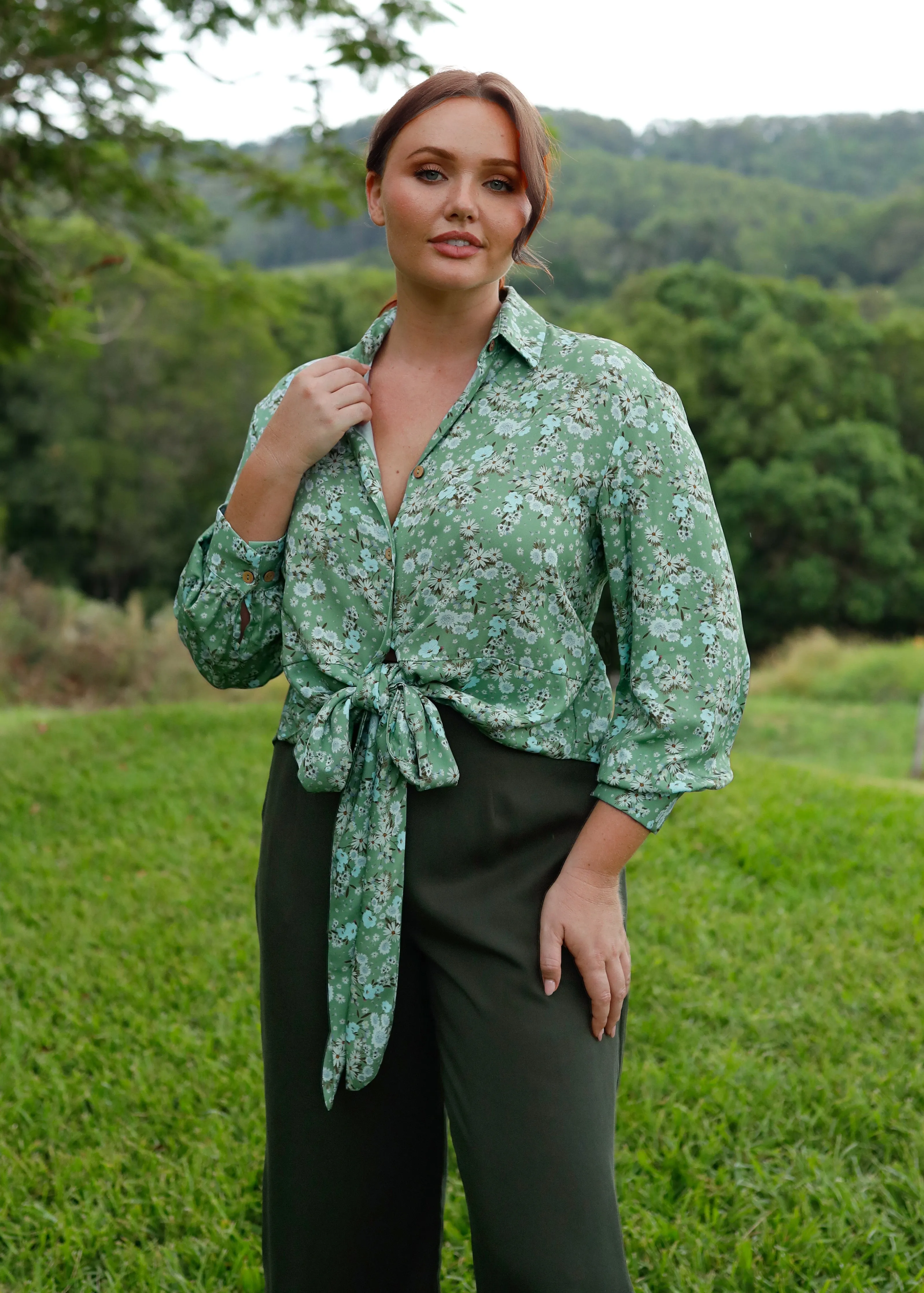 Escape Tie Shirt Morning Meadow sold by Tali and Tasi product image thumbnail 4