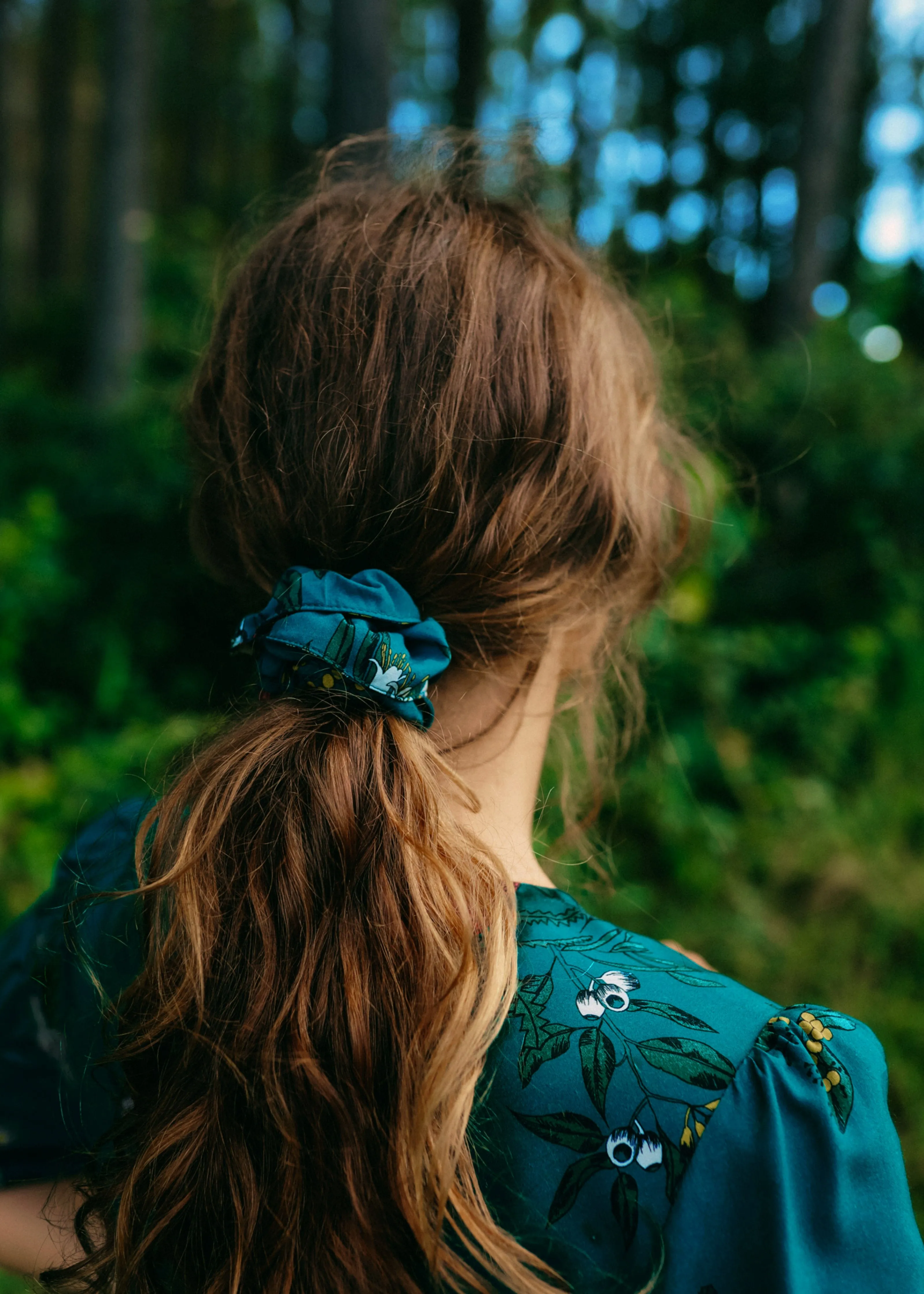 Floral Lake Scrunchie sold by Tali and Tasi