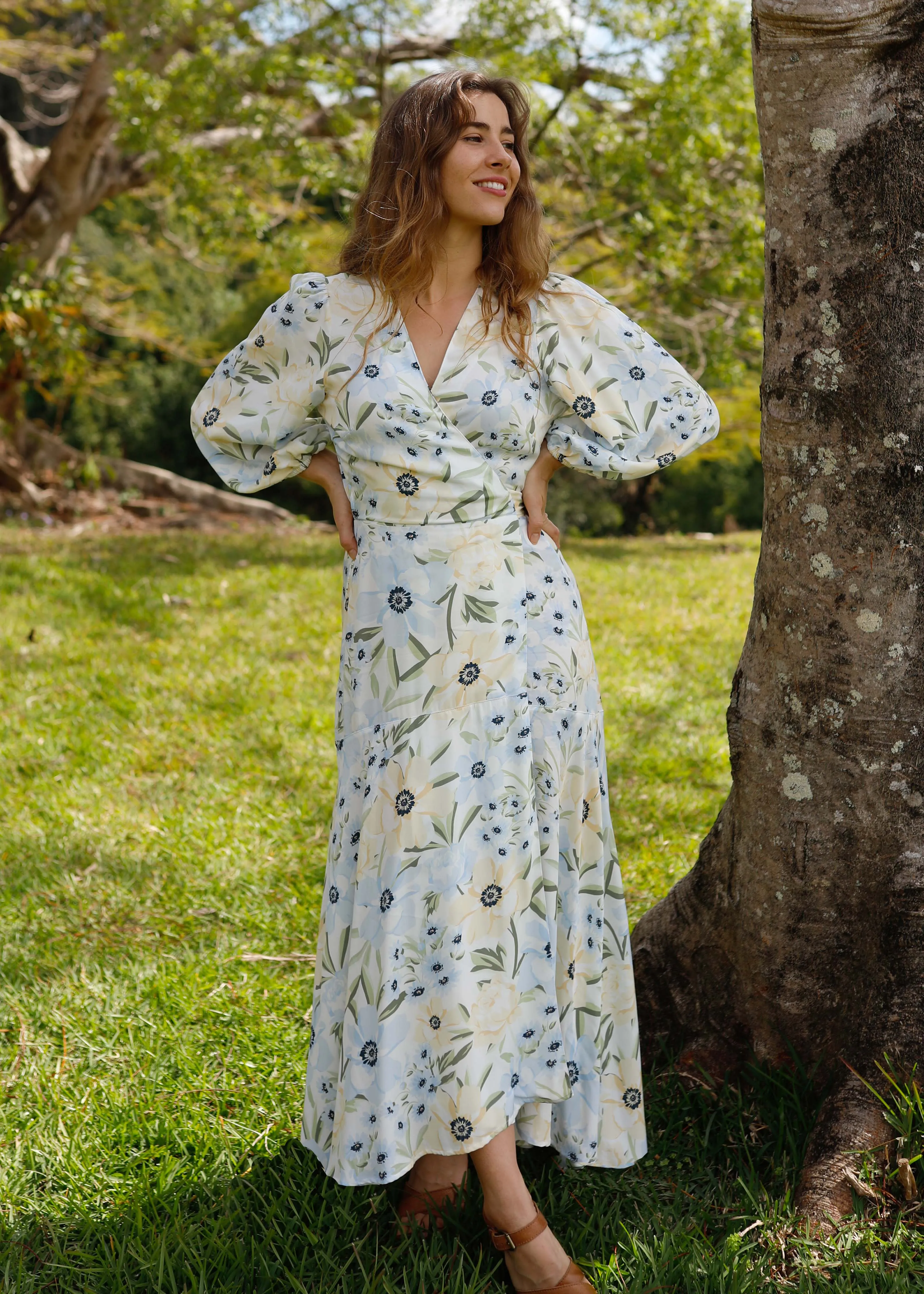 Willow Wrap Dress Sunlight sold by Tali and Tasi product image thumbnail 3