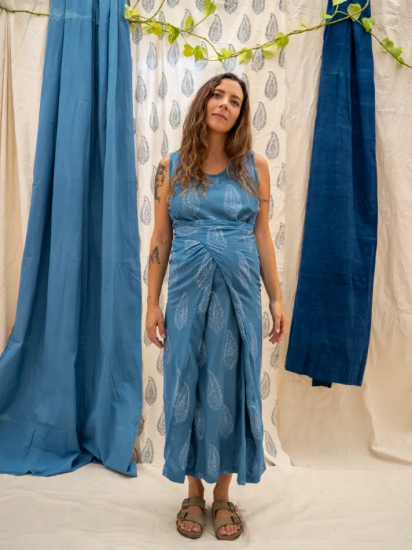 Wrap Dress - Kashmiri Leaf Print sold by Anjelms