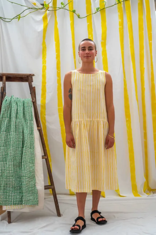 Dropwaist Dress - Yellow Stripe sold by Anjelms