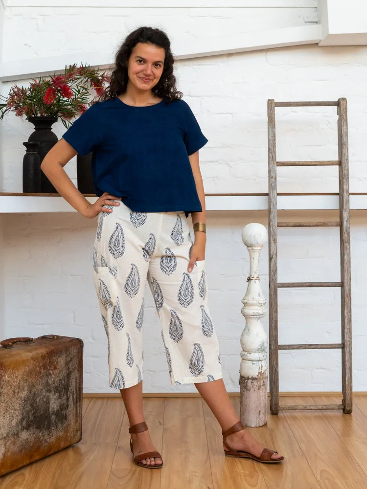 ¾ Pocket Pants - Kashmiri Leaf sold by Anjelms product image thumbnail 3