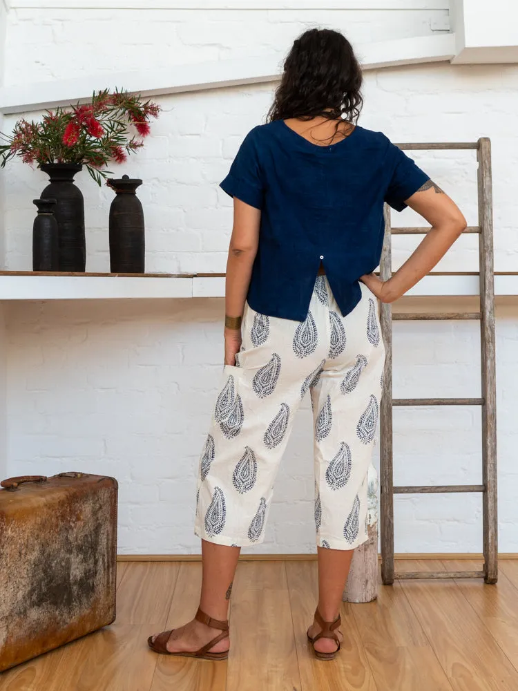 ¾ Pocket Pants - Kashmiri Leaf sold by Anjelms product image thumbnail 4