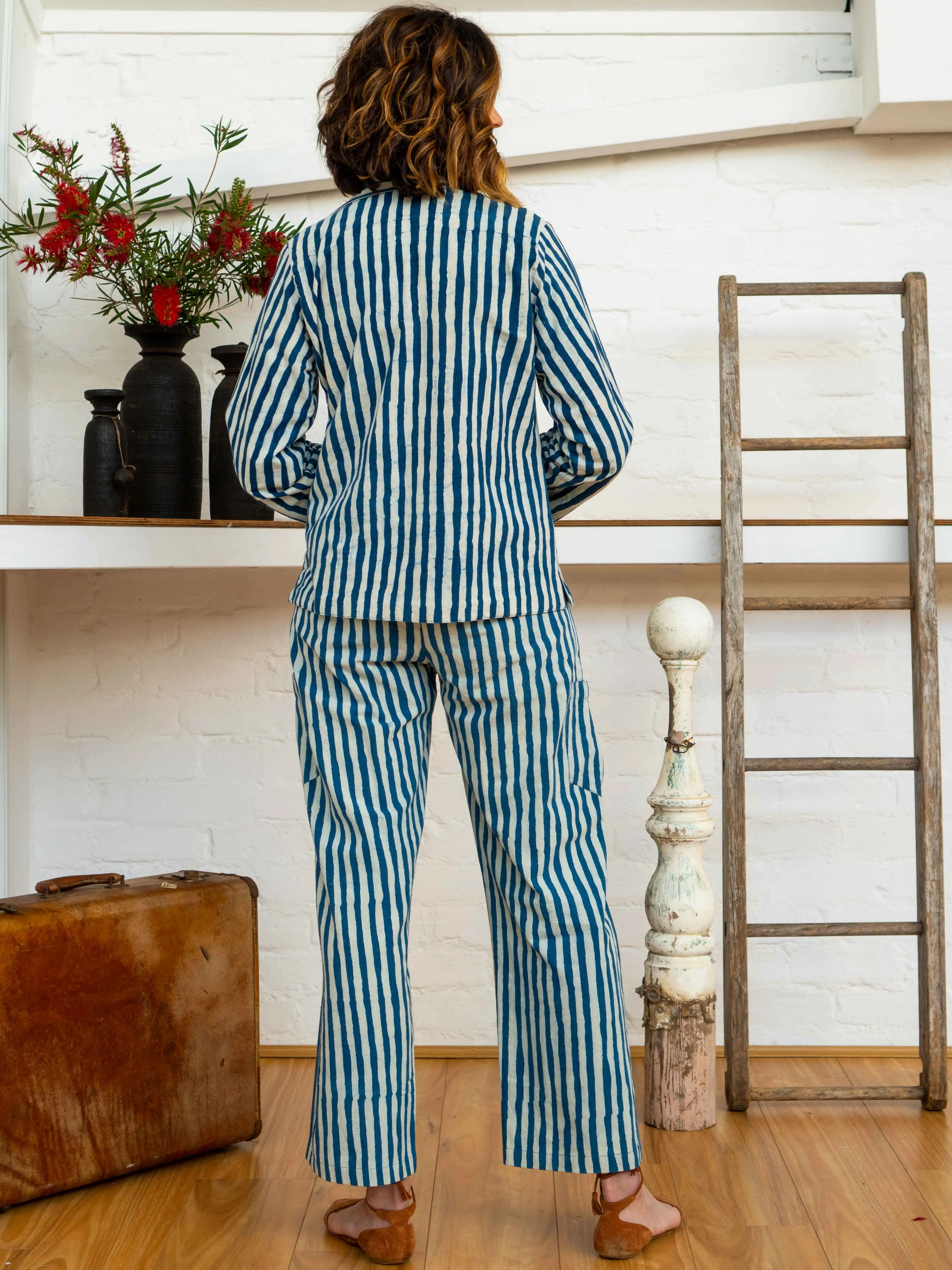 Jacket - Indigo Stripes sold by Anjelms product image thumbnail 3