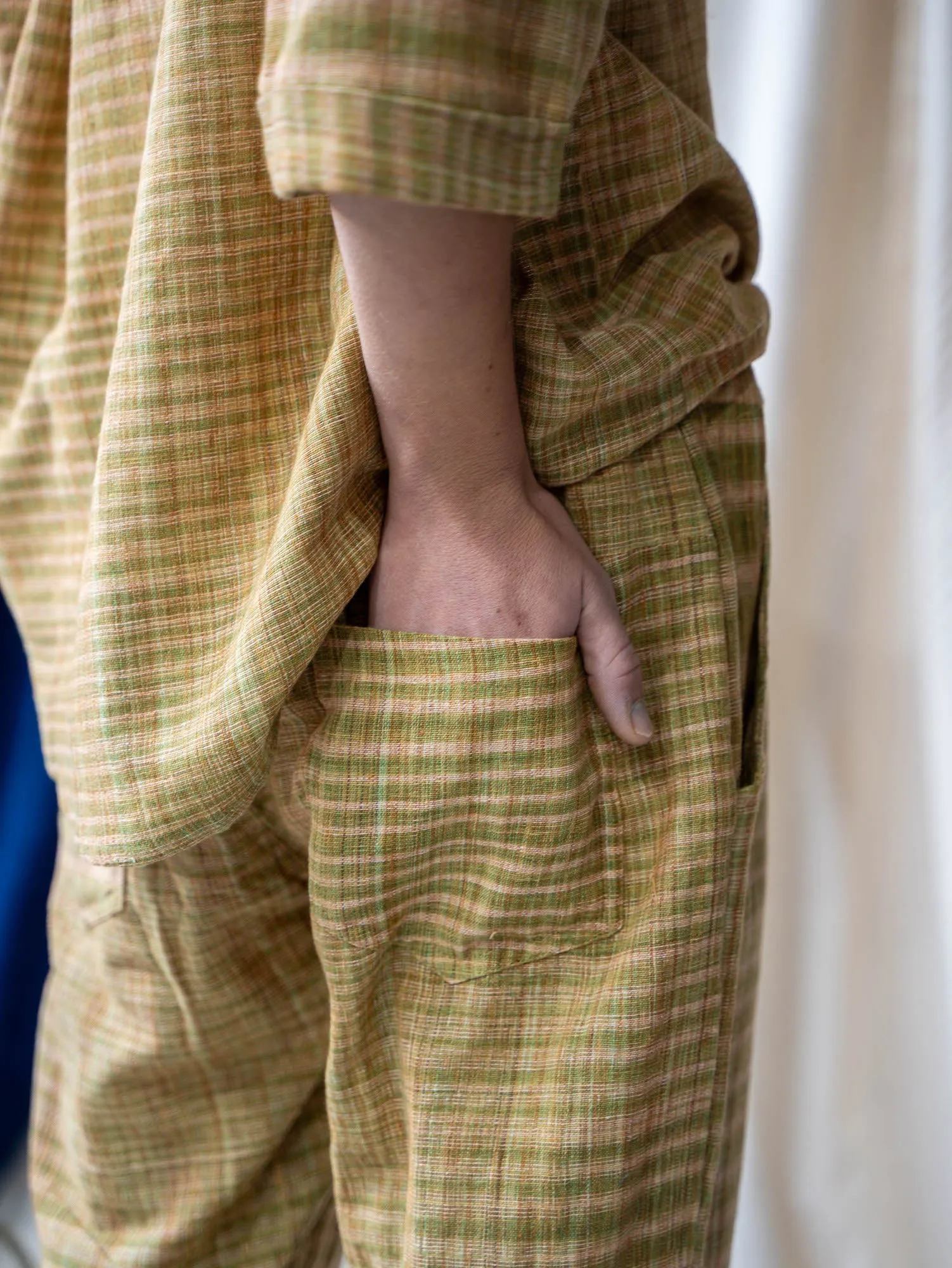 Drawstring Pants - Brown Mixed Weave Khadi sold by Anjelms product image thumbnail 5