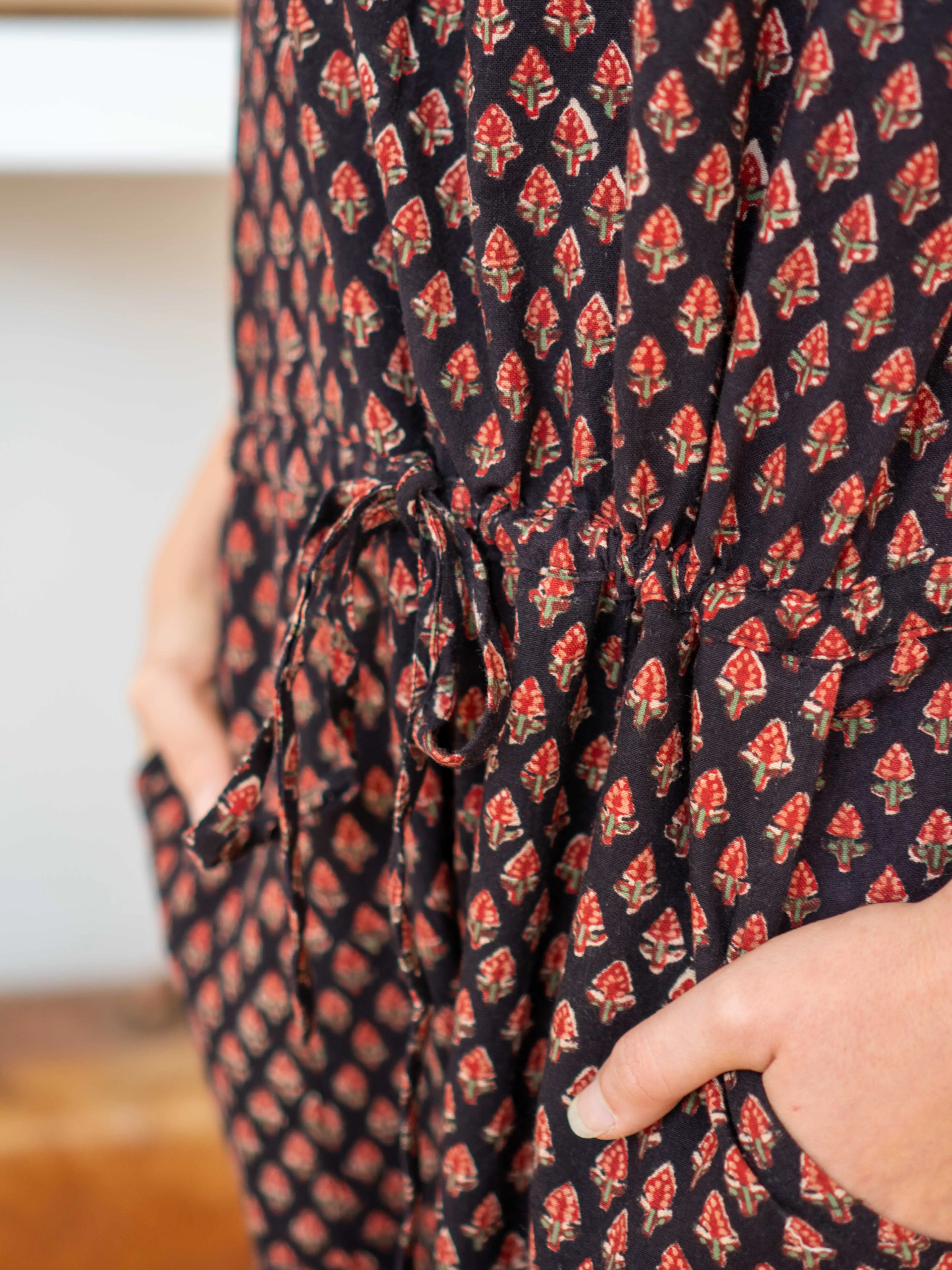 Drawstring Jumpsuit - Jaipur Floral sold by Anjelms product image thumbnail 4