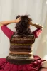 Kullvi Whims Black Lahauli Motifs Vest sold by Anjelms