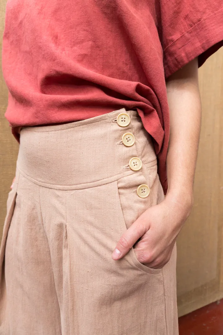 Pleat Wide Leg Pants - Himalayan Rhubarb sold by Anjelms product image thumbnail 3